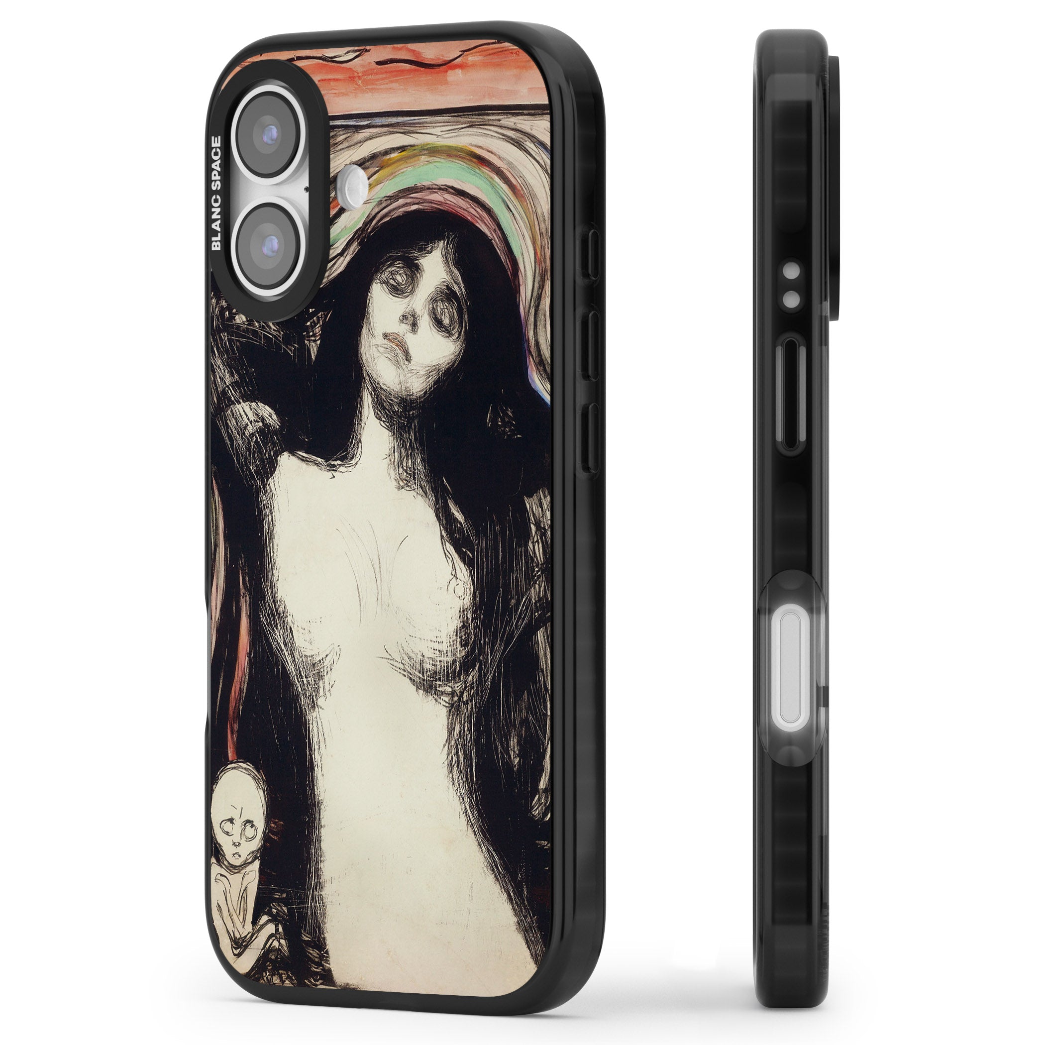 Madonna iPhone 17 Impact Pro Black Phone Case Side Profile