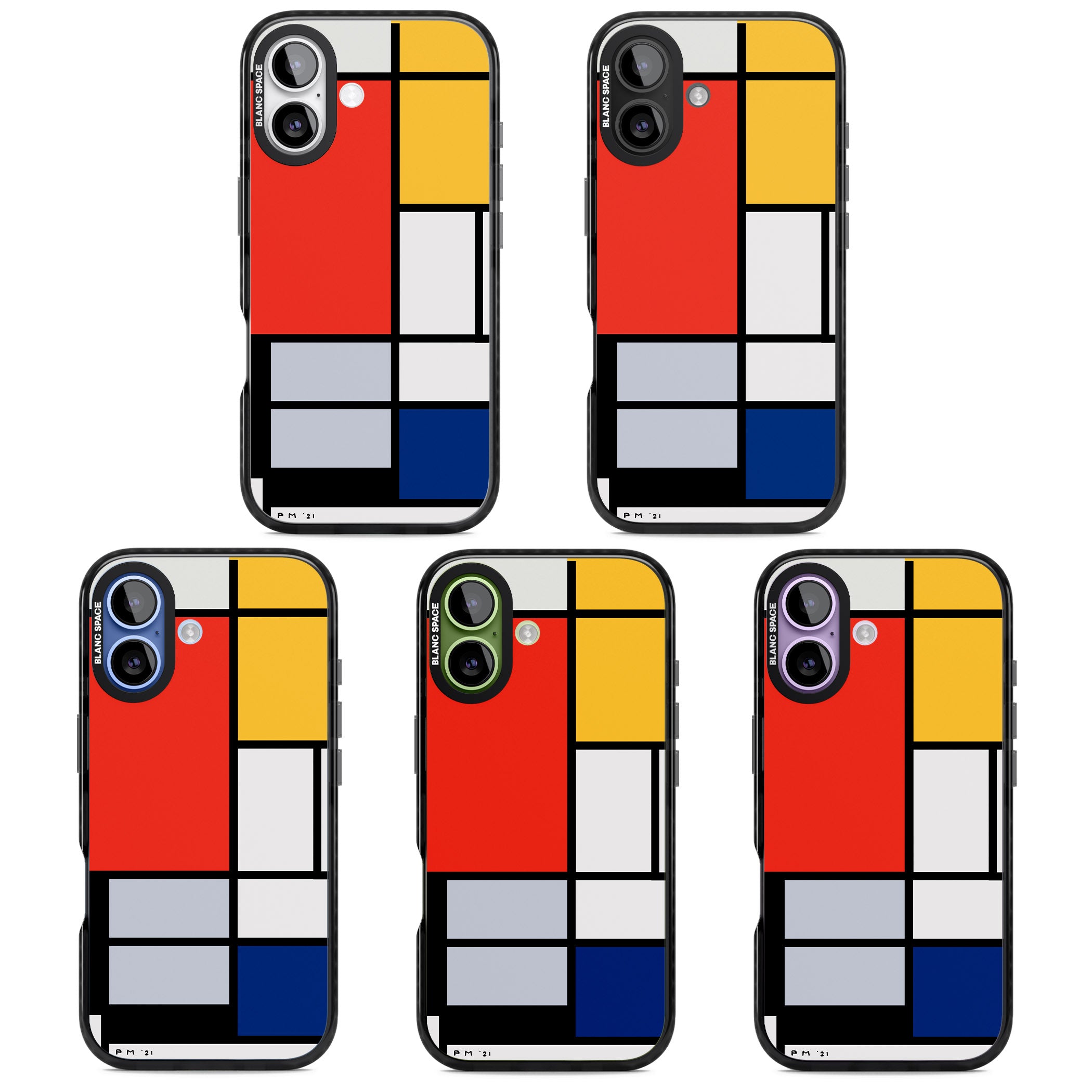 Piet Mondrian'S Composition iPhone 17 Impact Pro Black Phone Case APT Impact Protection