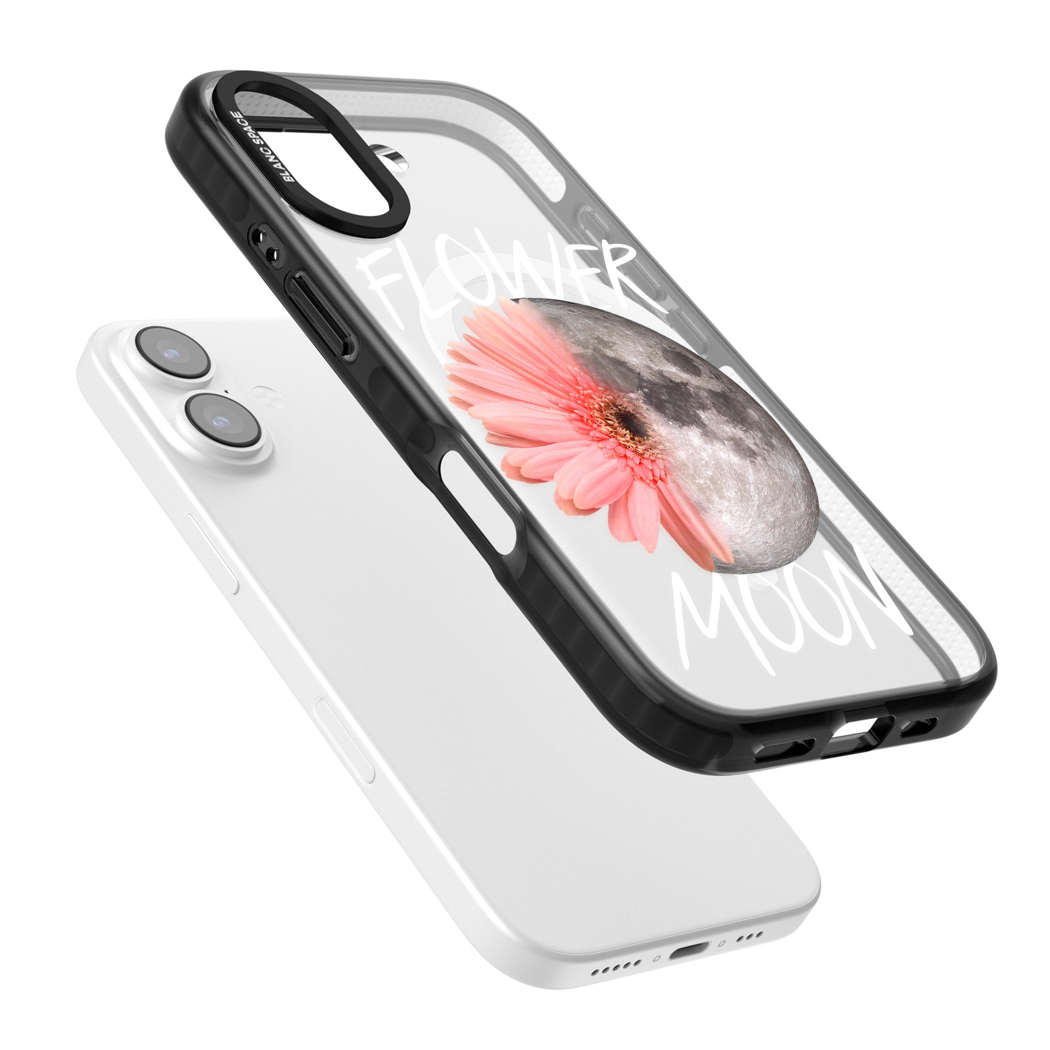 Flower Moon iPhone 17 Impact Pro Black Phone Case Colours