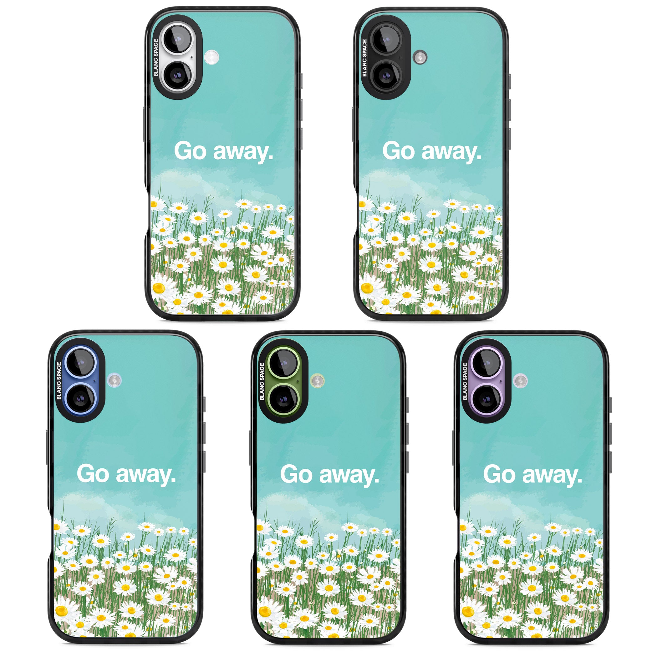 Go Away iPhone 17 Impact Pro Black Phone Case APT Impact Protection