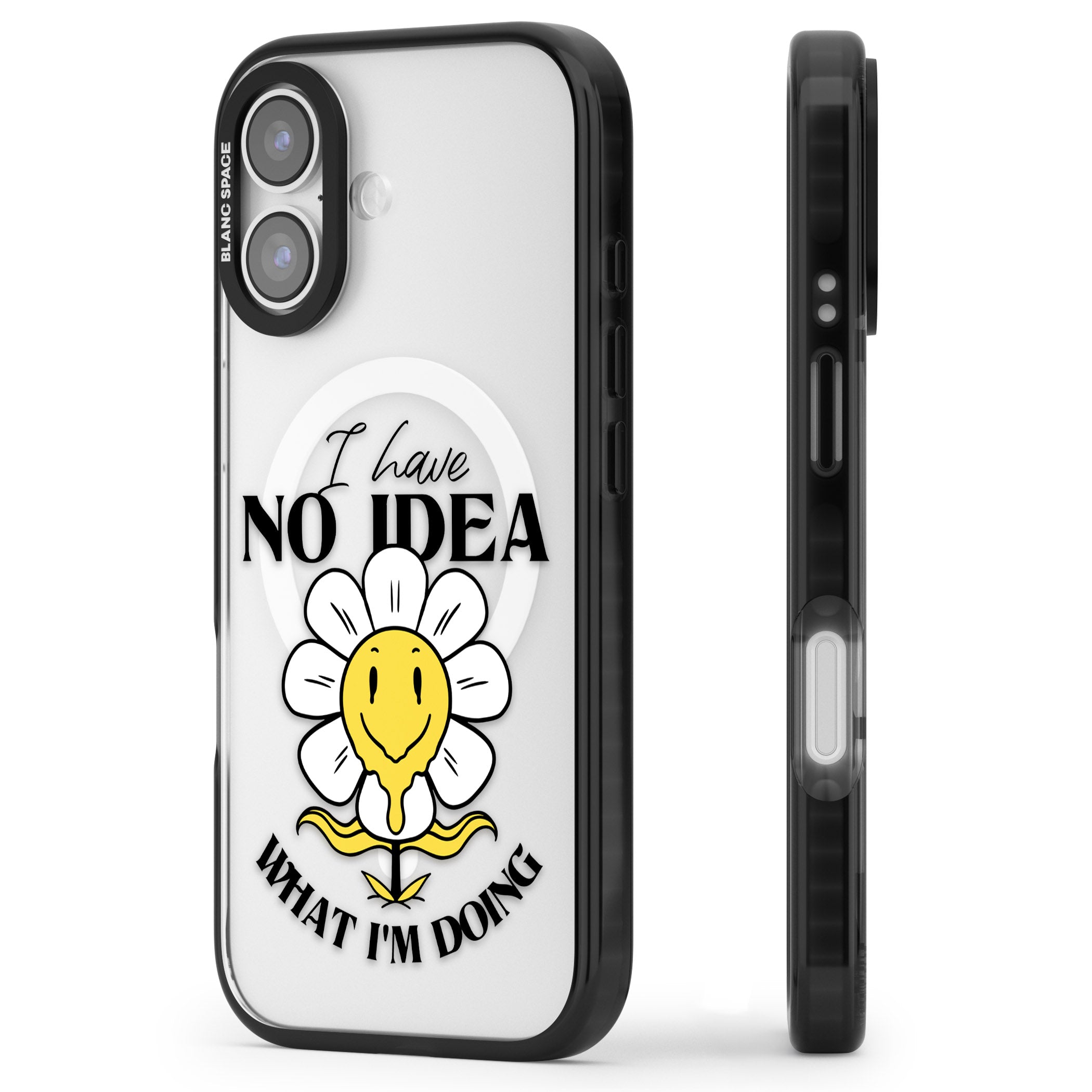 No Idea iPhone 17 Impact Pro Black Phone Case Side Profile
