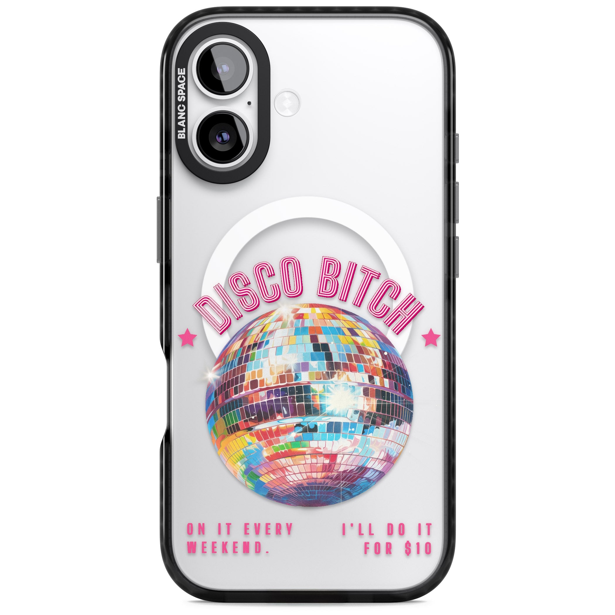 Disco B Tch iPhone 17 Impact Pro Black Phone Case