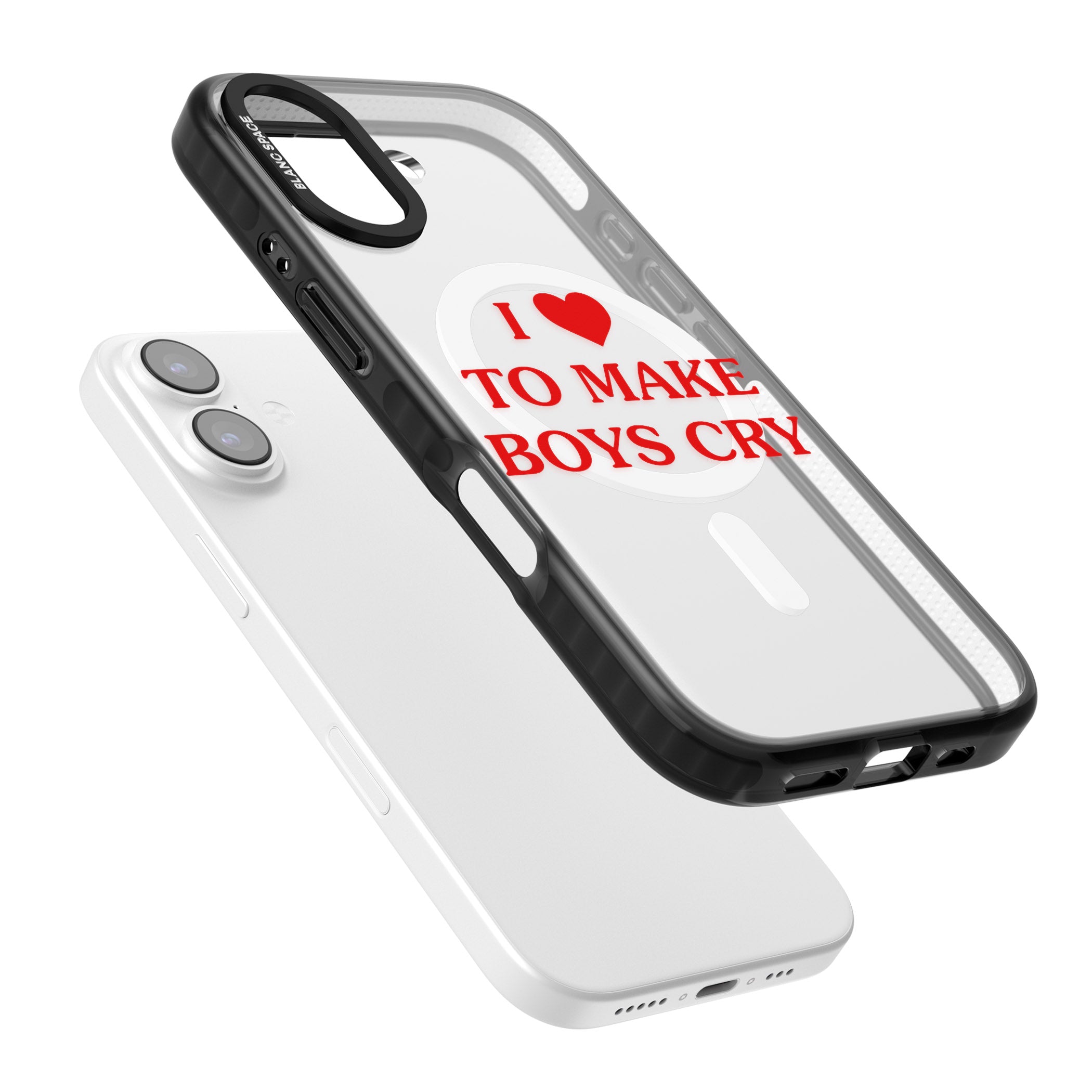 I Love To Make Boys Cry iPhone 17 Impact Pro Black Phone Case Colours