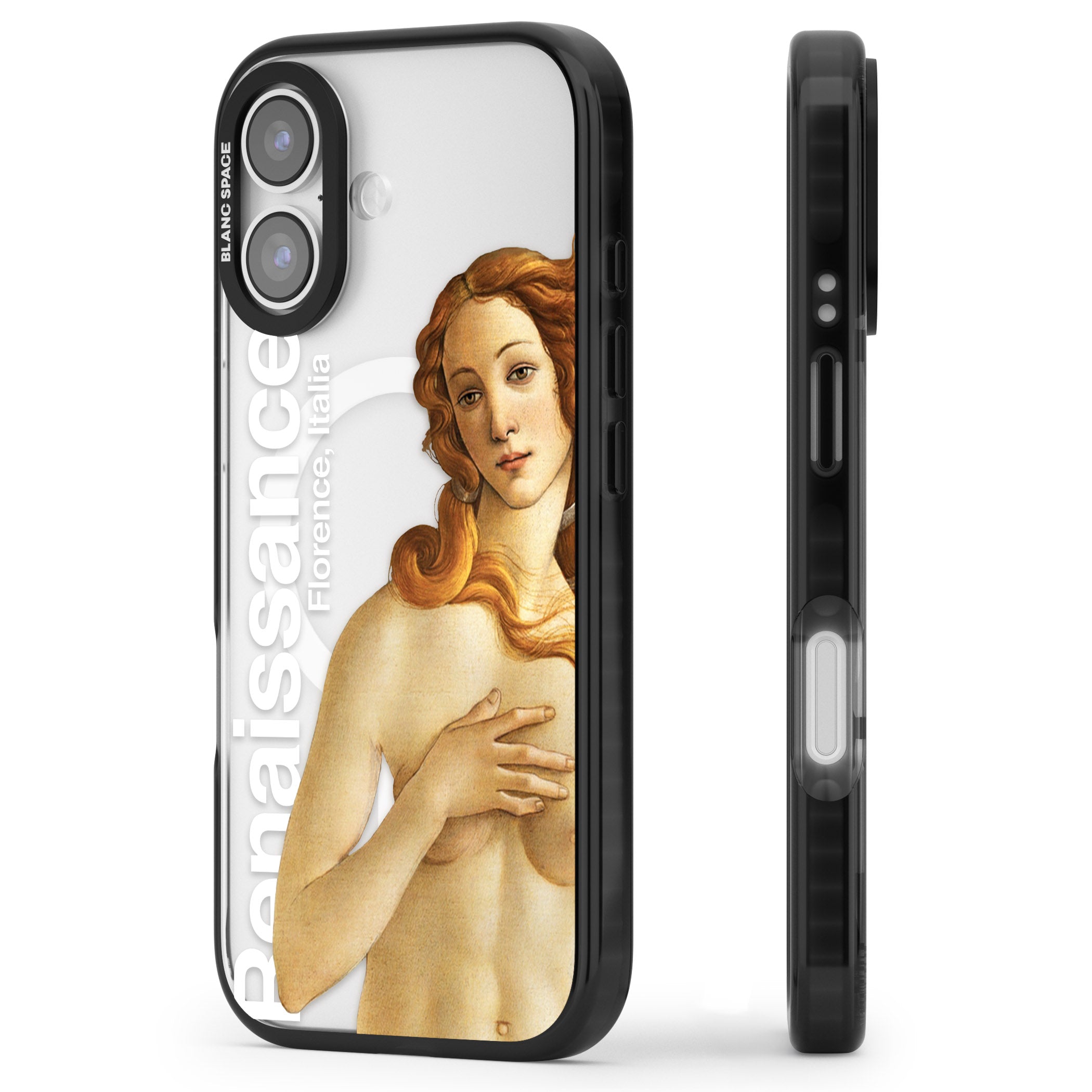Florence Renaissance iPhone 17 Impact Pro Black Phone Case Side Profile