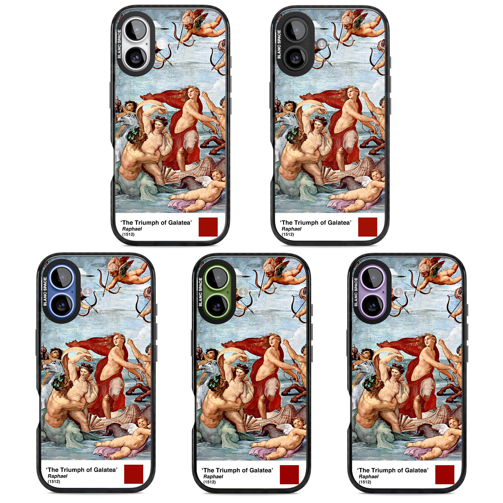 The Triumph Of Galatea iPhone 17 Impact Pro Black Phone Case APT Impact Protection