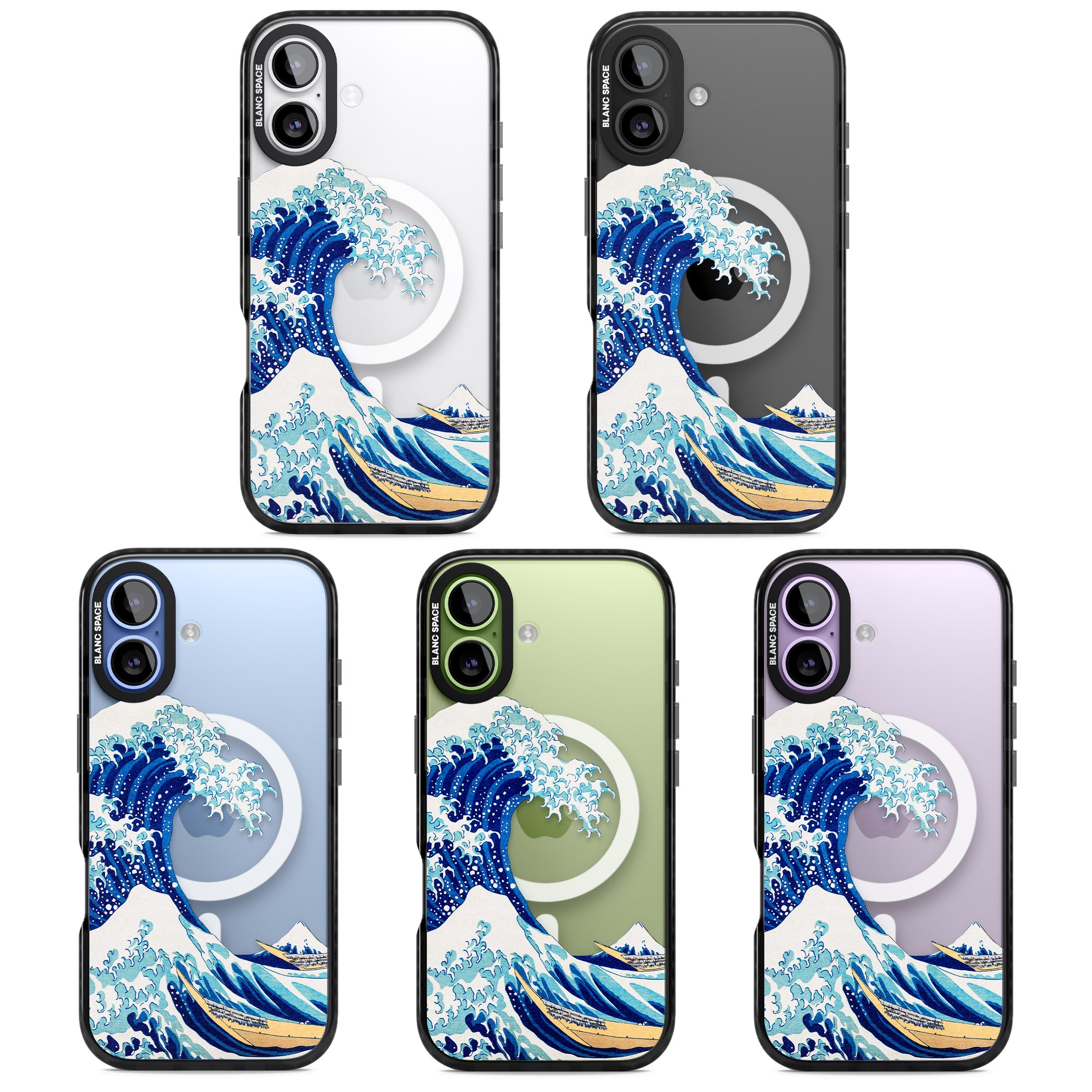 The Great Wave Of Kanagawa iPhone 17 Impact Pro Black Phone Case APT Impact Protection