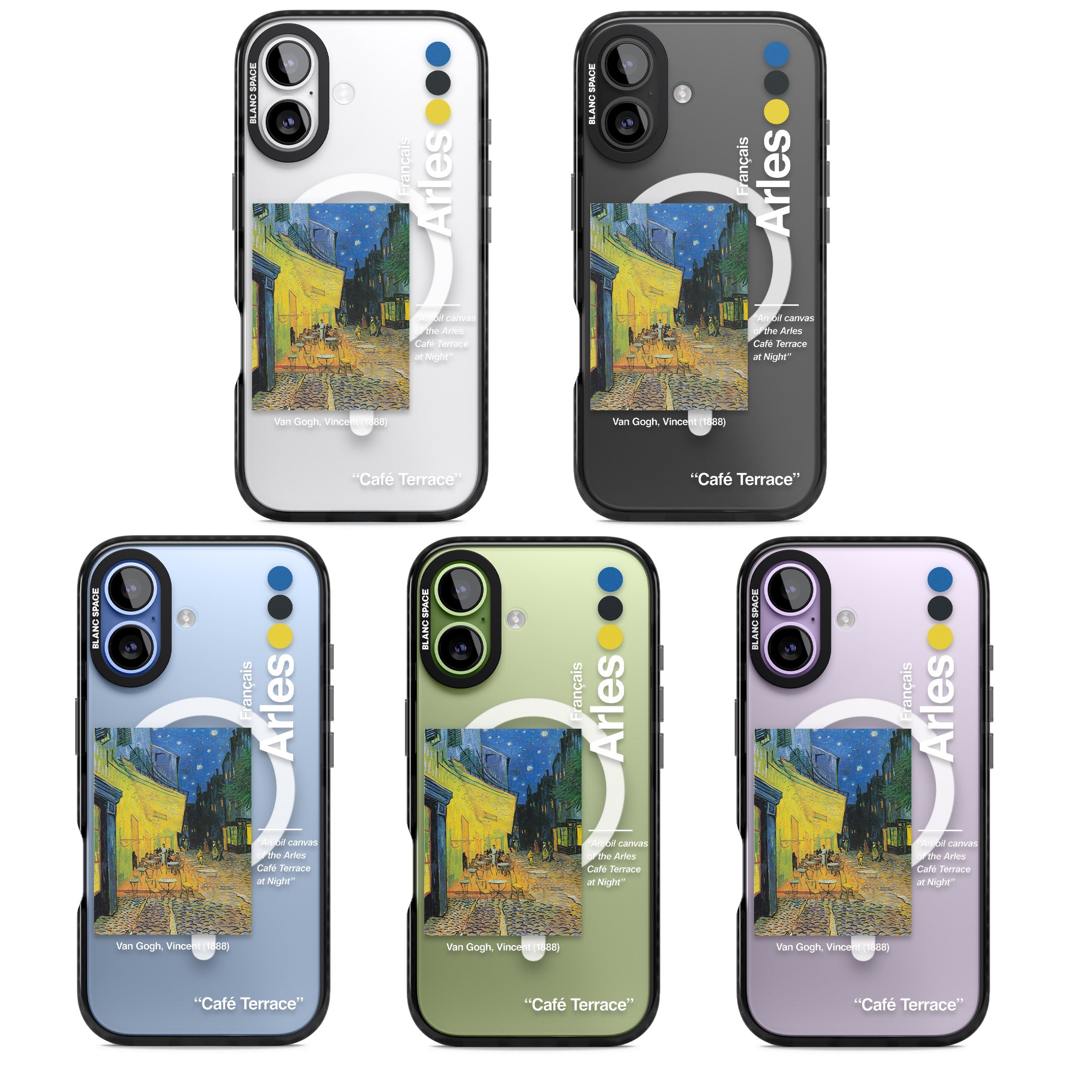 Cafe Terrace At Night iPhone 17 Impact Pro Black Phone Case APT Impact Protection