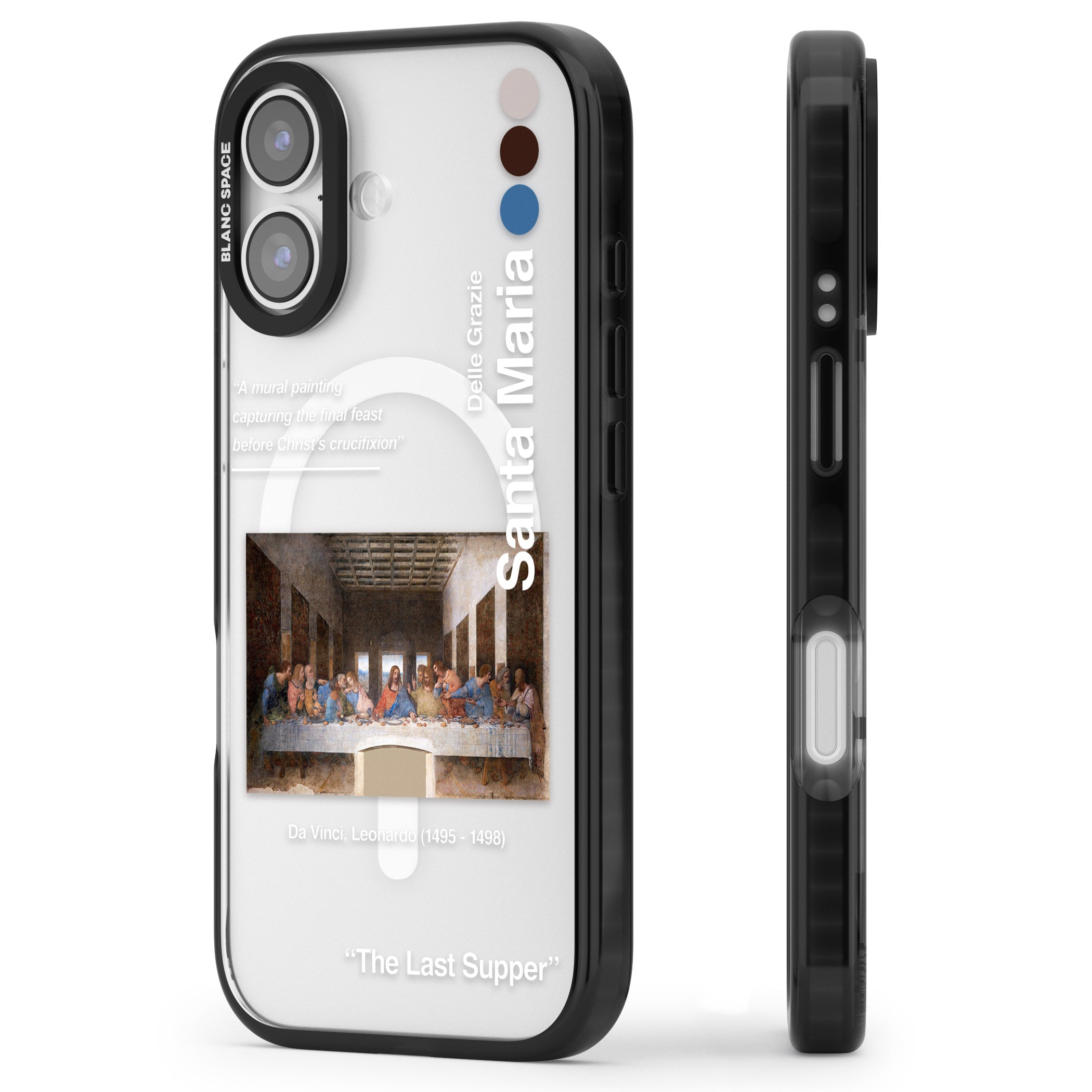 The Last Supper iPhone 17 Impact Pro Black Phone Case Side Profile