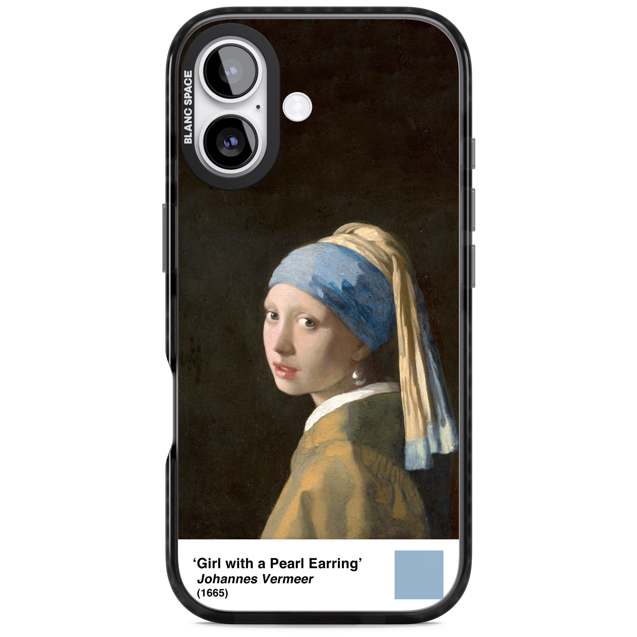 Girl With A Pearl Earring iPhone 17 Impact Pro Black Phone Case