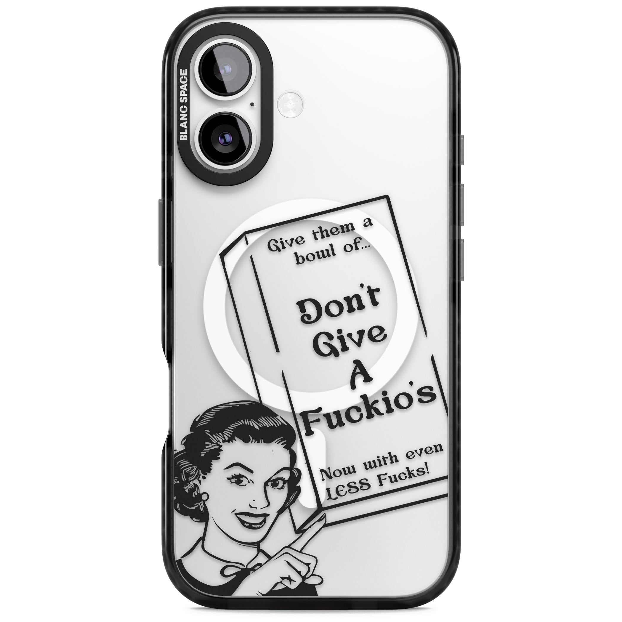Dont Give A F Ckios Cereal iPhone 17 Impact Pro Black Phone Case