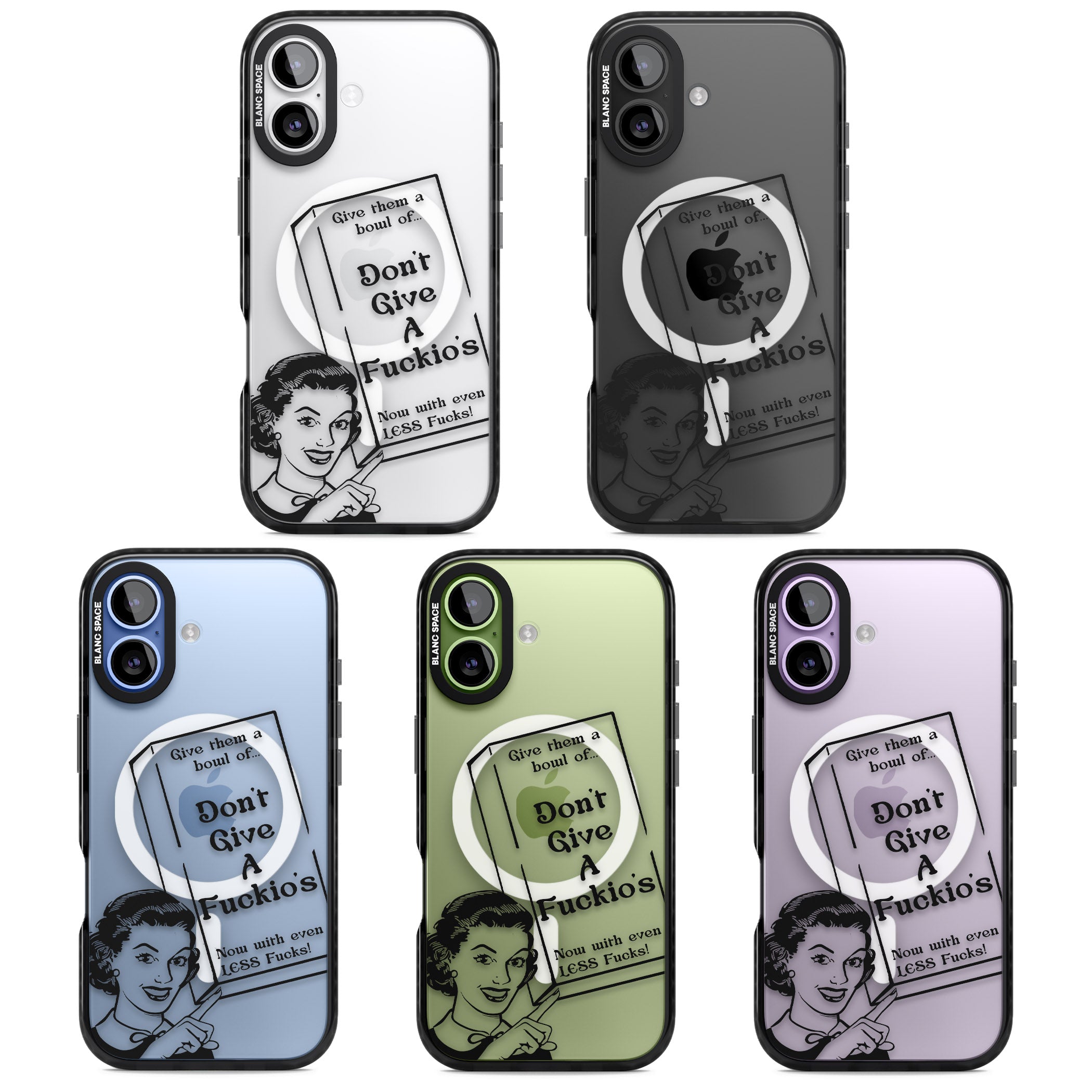 Dont Give A F Ckios Cereal iPhone 17 Impact Pro Black Phone Case APT Impact Protection