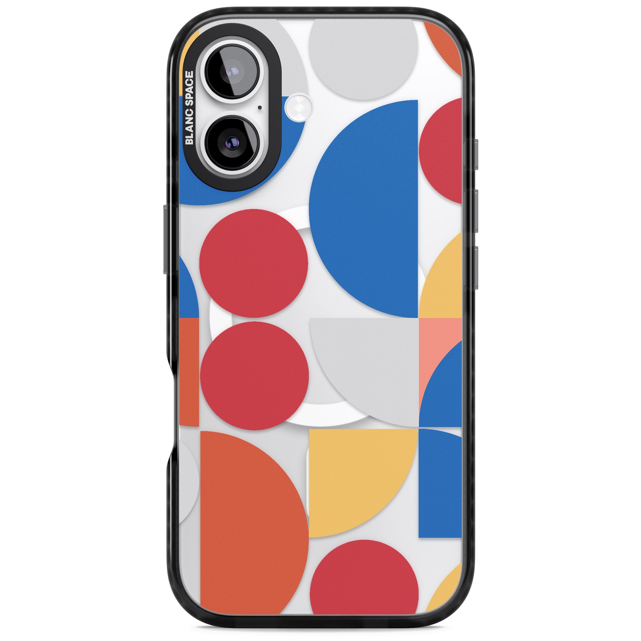 Abstract Colorful Geometric iPhone 17 Impact Pro Black Phone Case