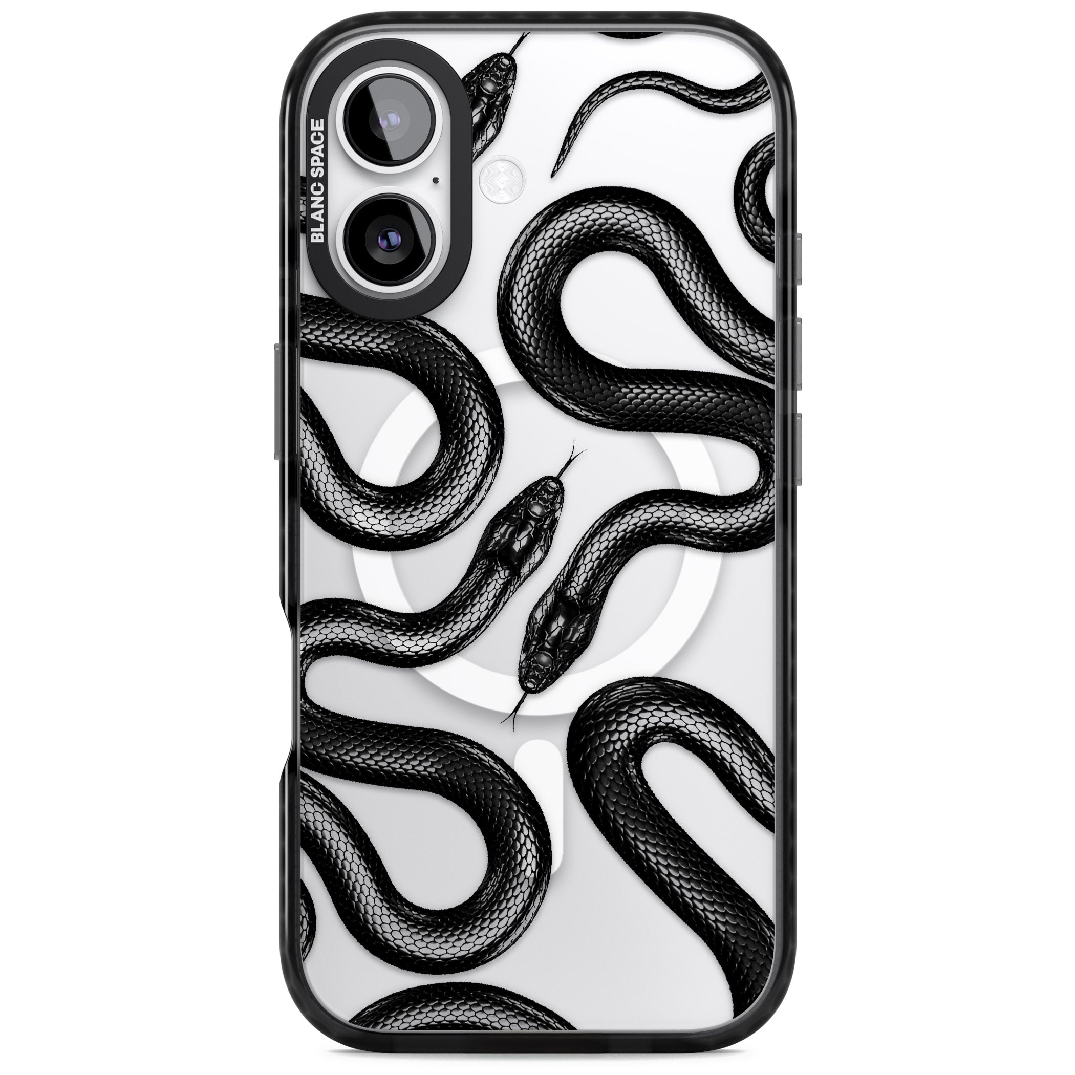 Black Kingsnake iPhone 17 Impact Pro Black Phone Case