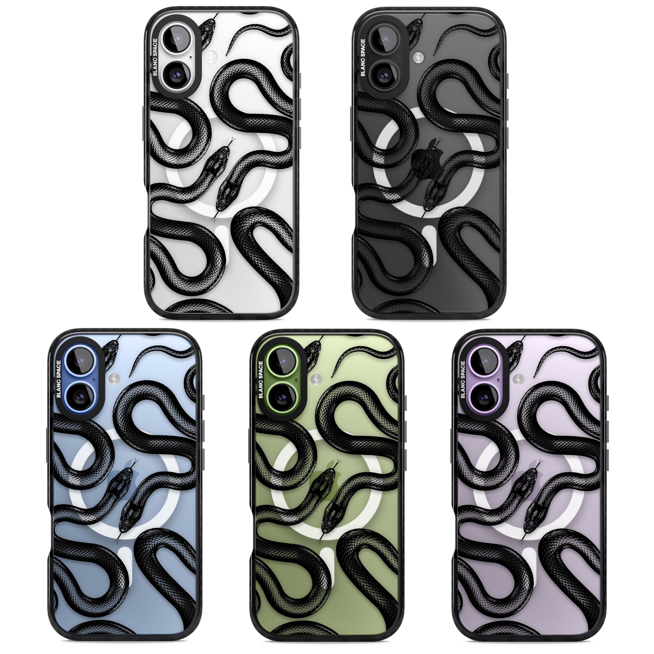 Black Kingsnake iPhone 17 Impact Pro Black Phone Case APT Impact Protection