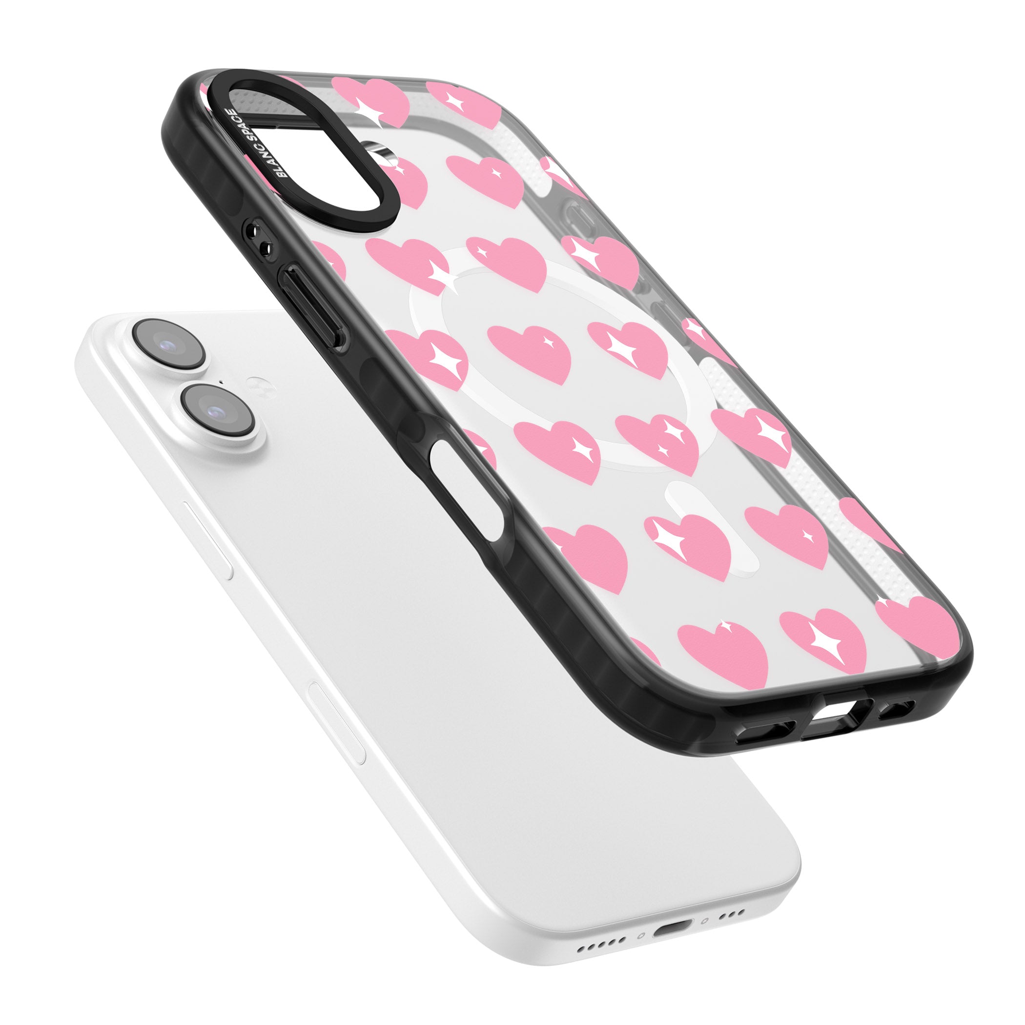 Sweet Hearts iPhone 17 Impact Pro Black Phone Case Colours