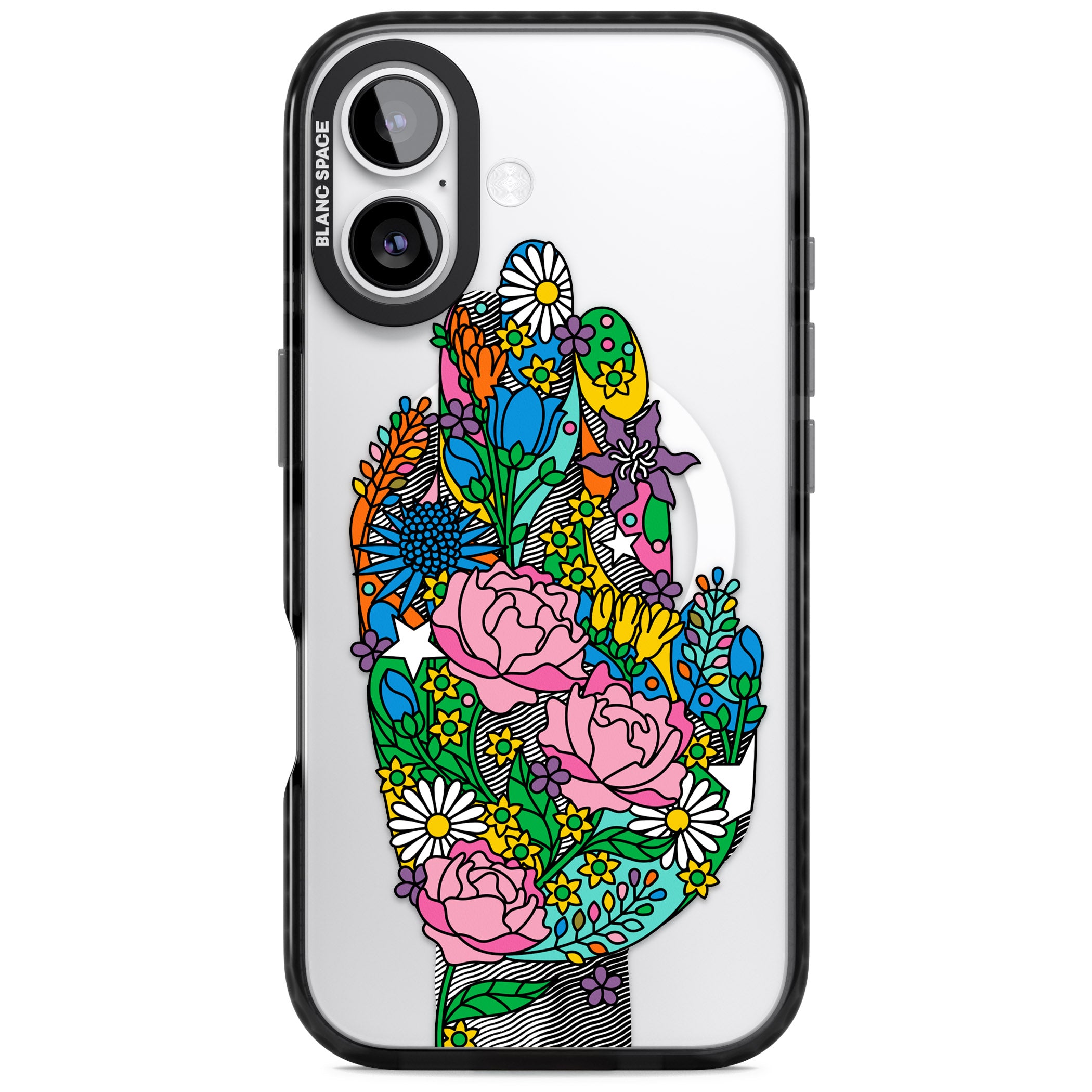 Garden Touch iPhone 17 Impact Pro Black Phone Case