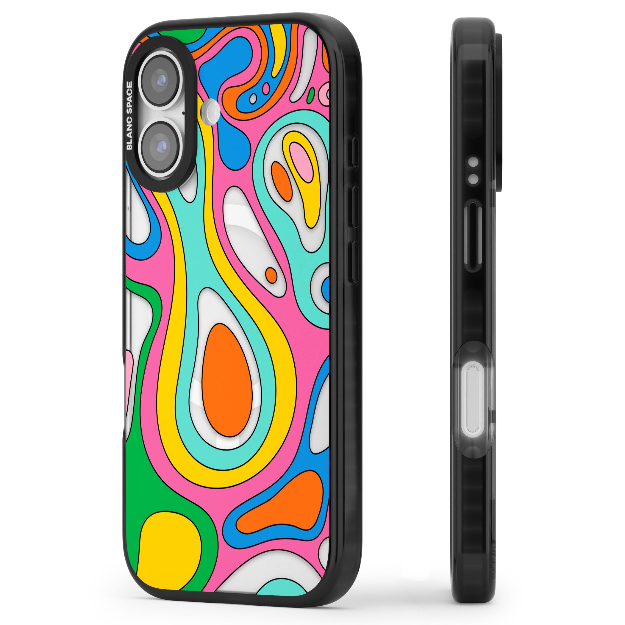 Dreams & Grooves iPhone 17 Impact Pro Black Phone Case Side Profile