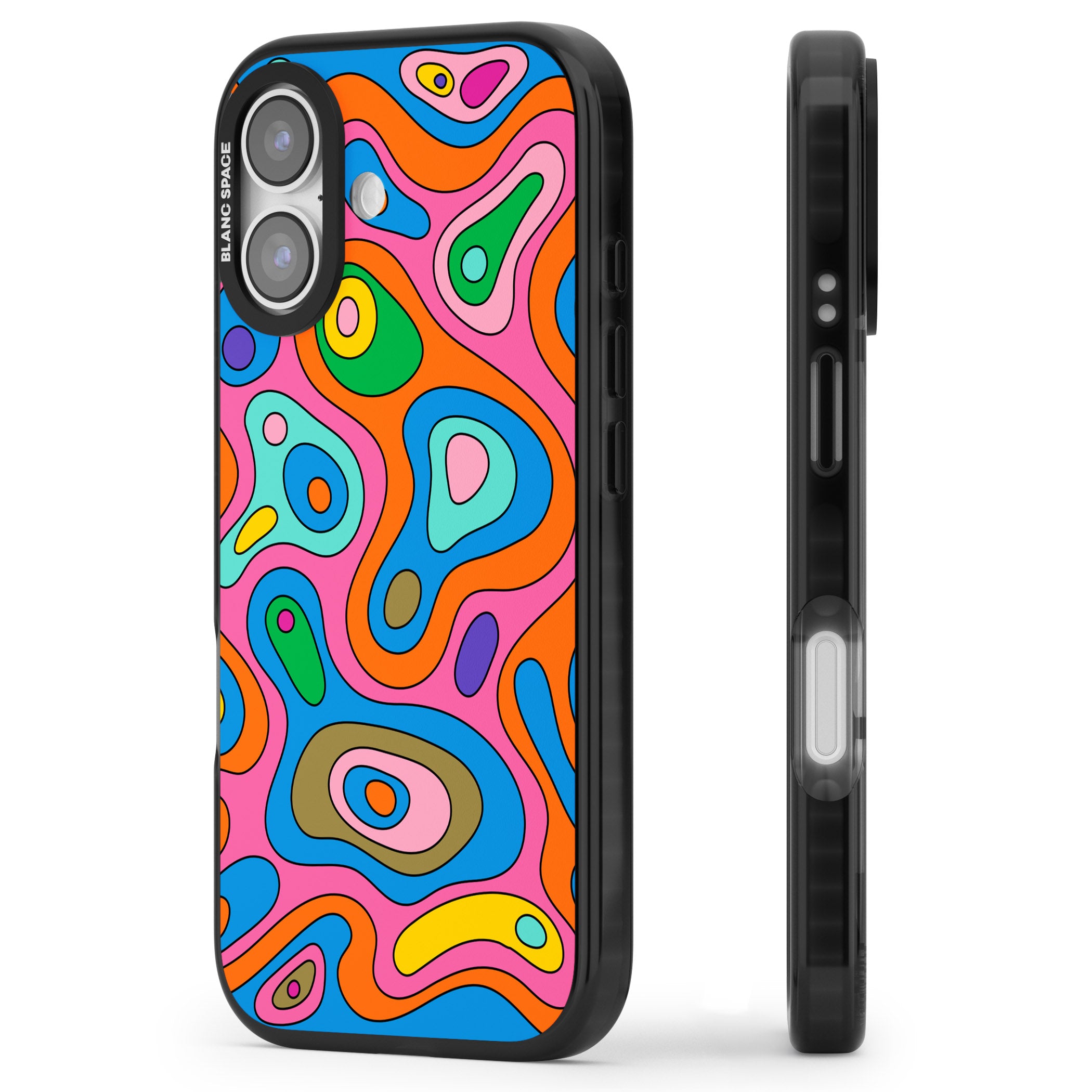 Euphoria iPhone 17 Impact Pro Black Phone Case Side Profile