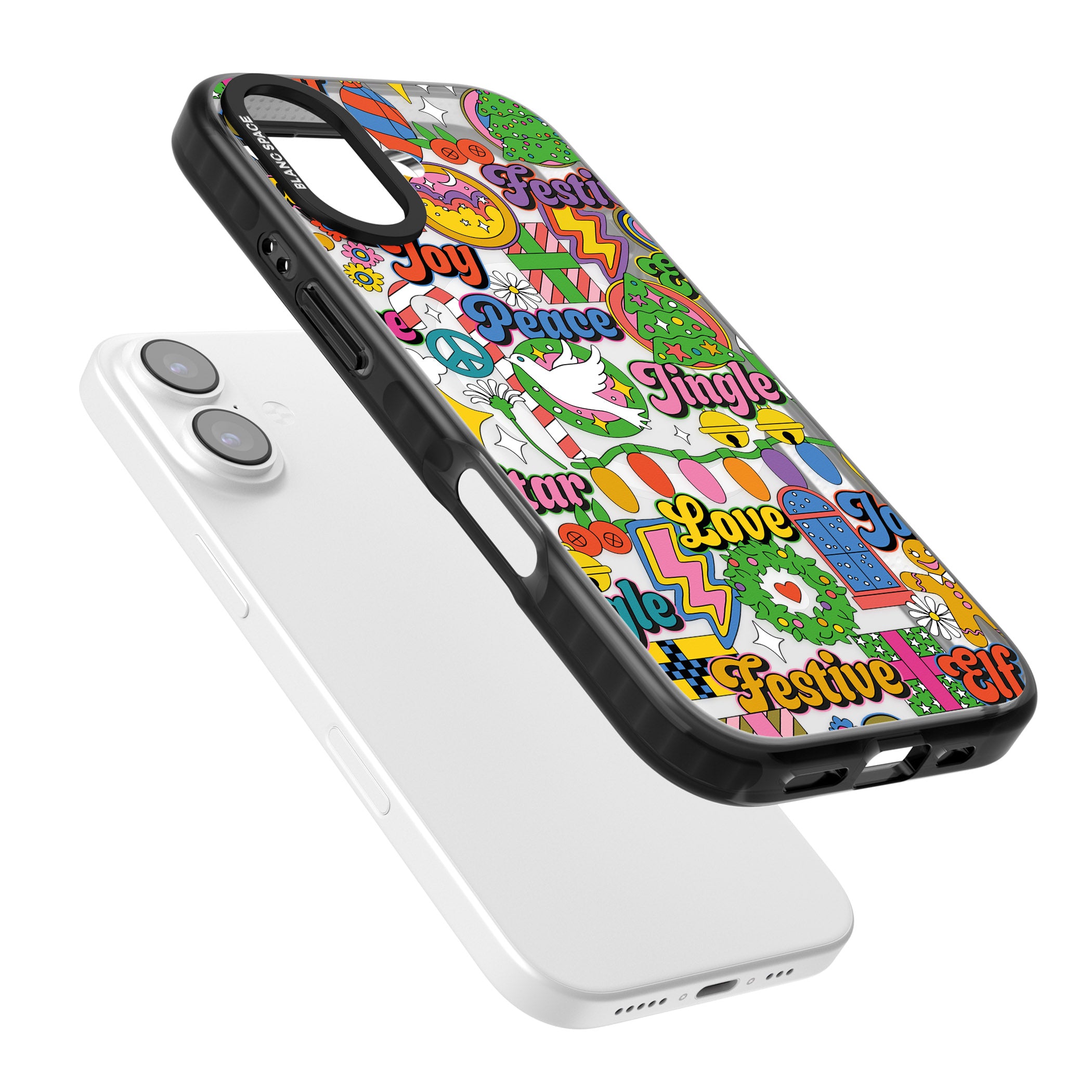 Peace & Festivities iPhone 17 Impact Pro Black Phone Case Colours