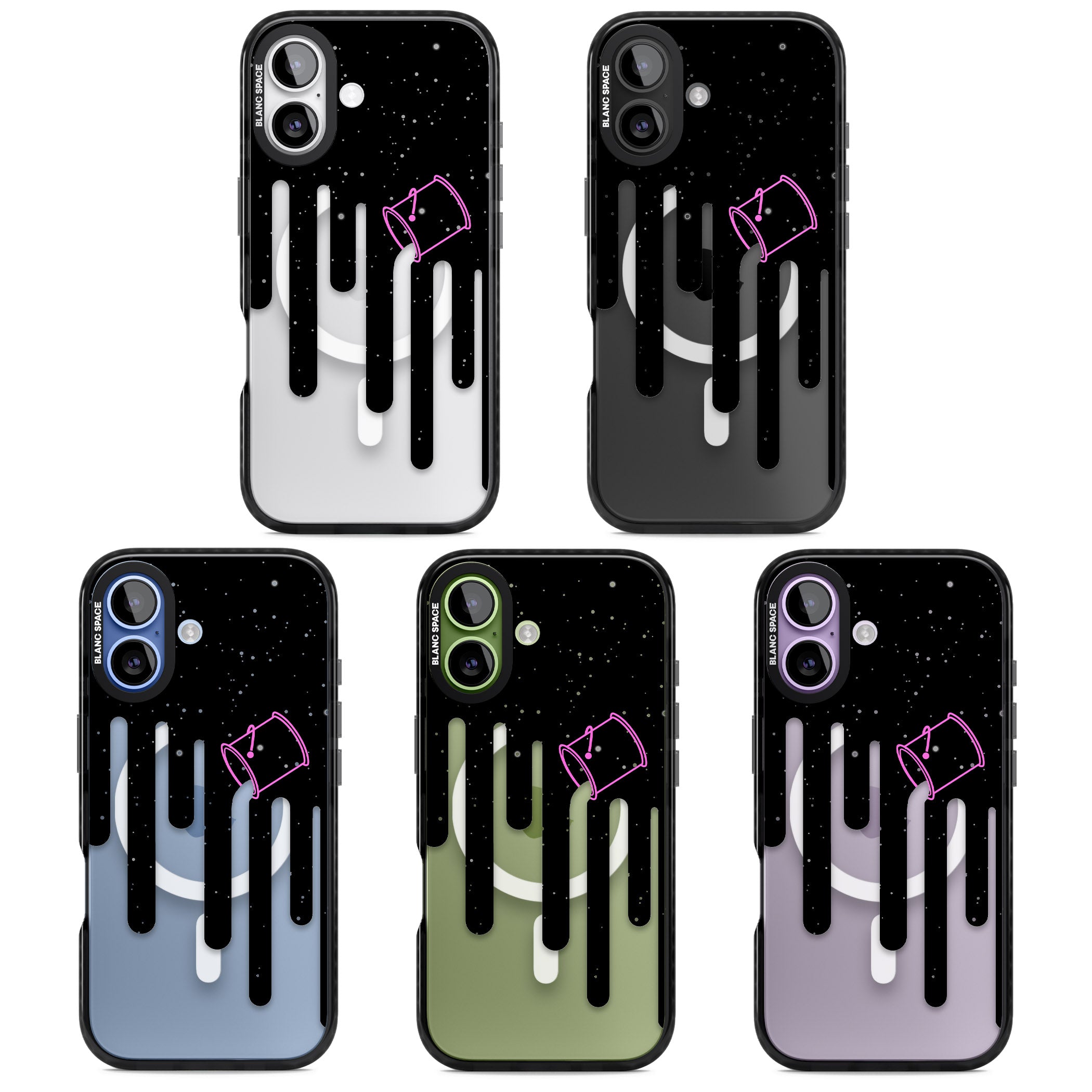 Cosmic Drip iPhone 17 Impact Pro Black Phone Case APT Impact Protection