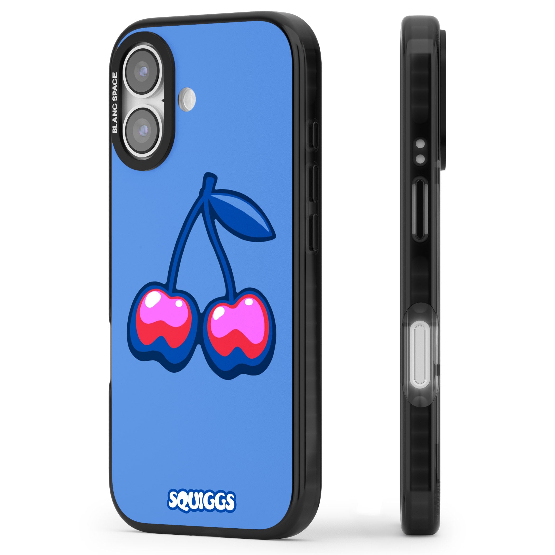 Cherry Bomb iPhone 17 Impact Pro Black Phone Case Side Profile