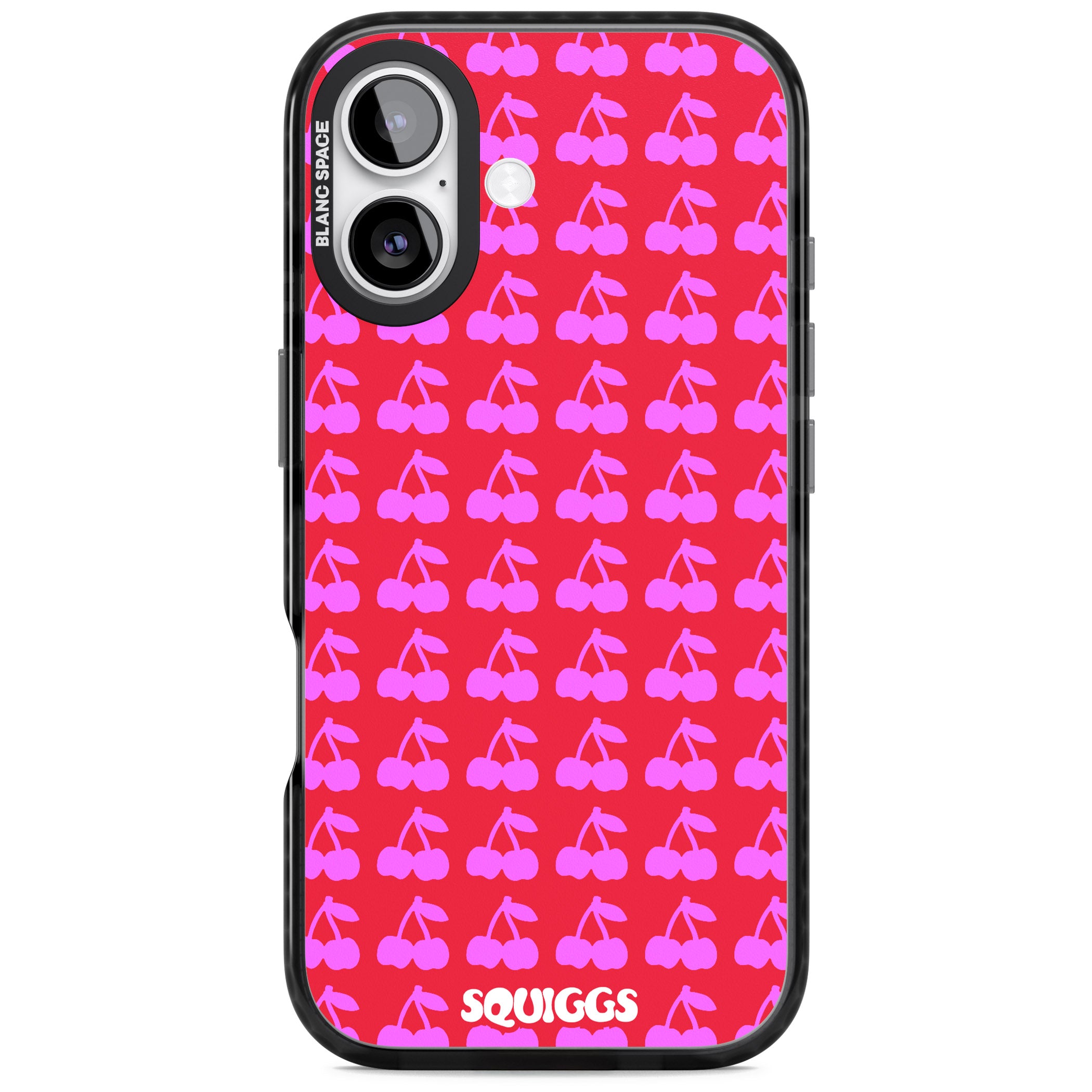 Red Cherries iPhone 17 Impact Pro Black Phone Case