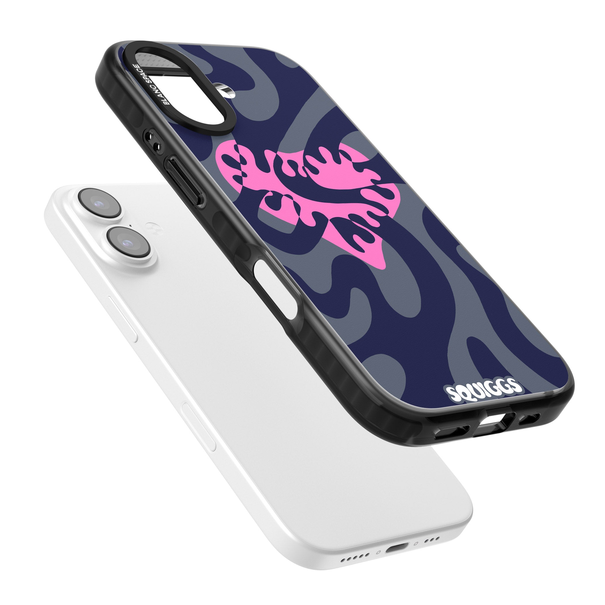 Abstract Heart iPhone 17 Impact Pro Black Phone Case Colours