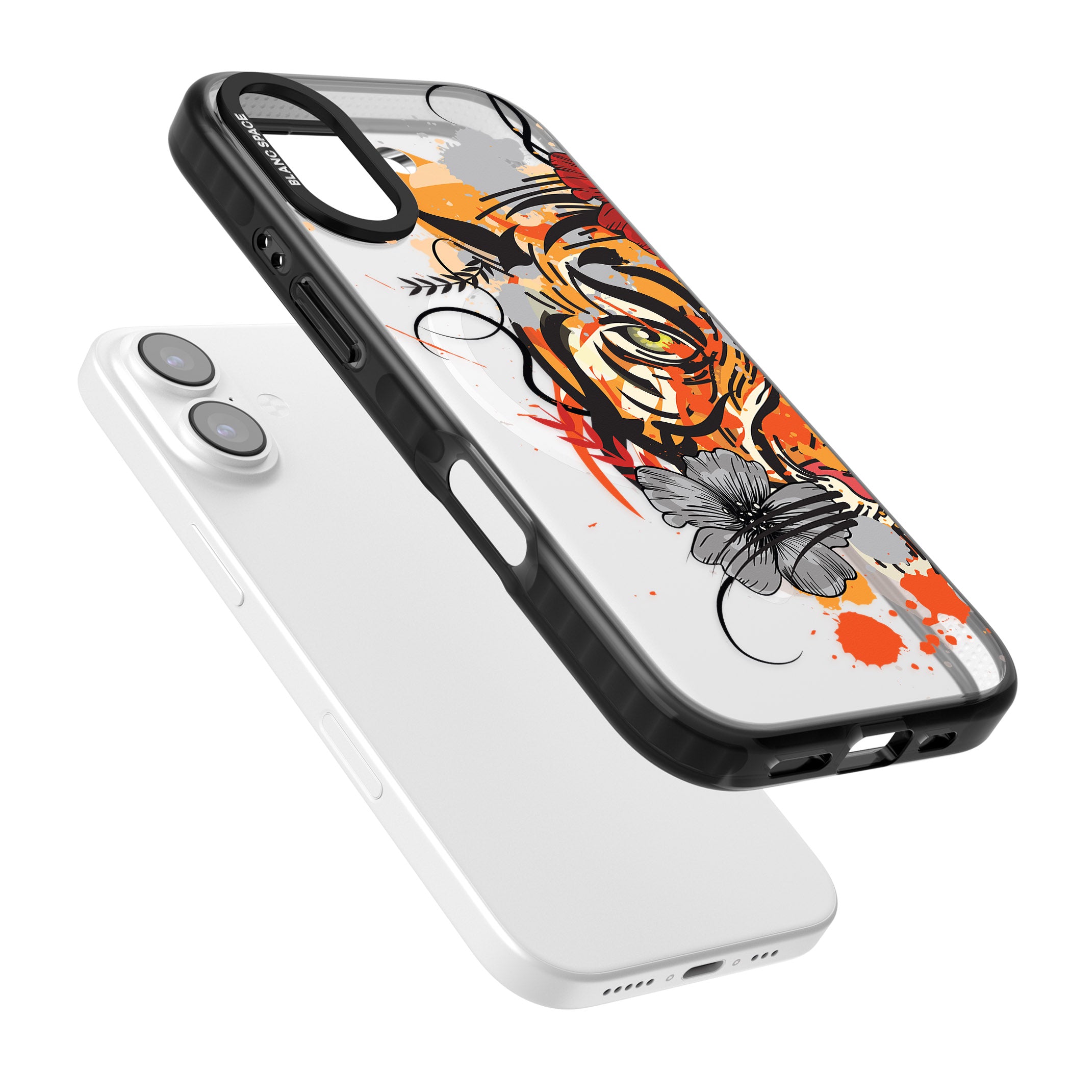 Sugar Skull Tiger iPhone 17 Impact Pro Black Phone Case Colours