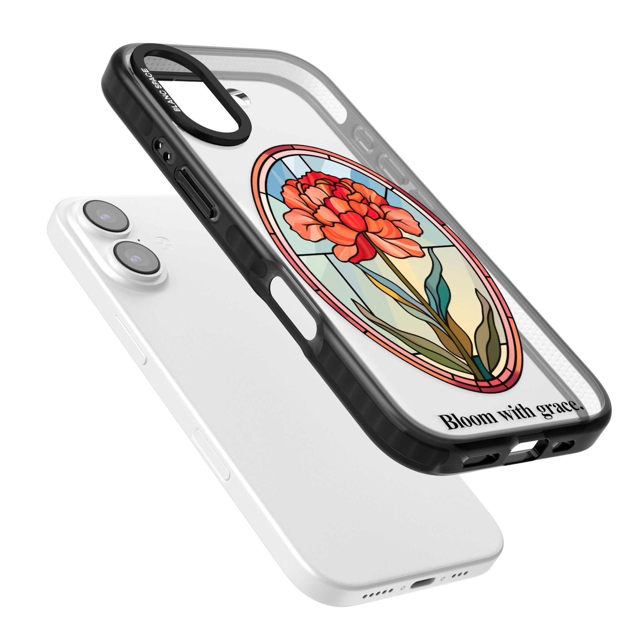 Bloom With Grace iPhone 17 Impact Pro Black Phone Case Colours