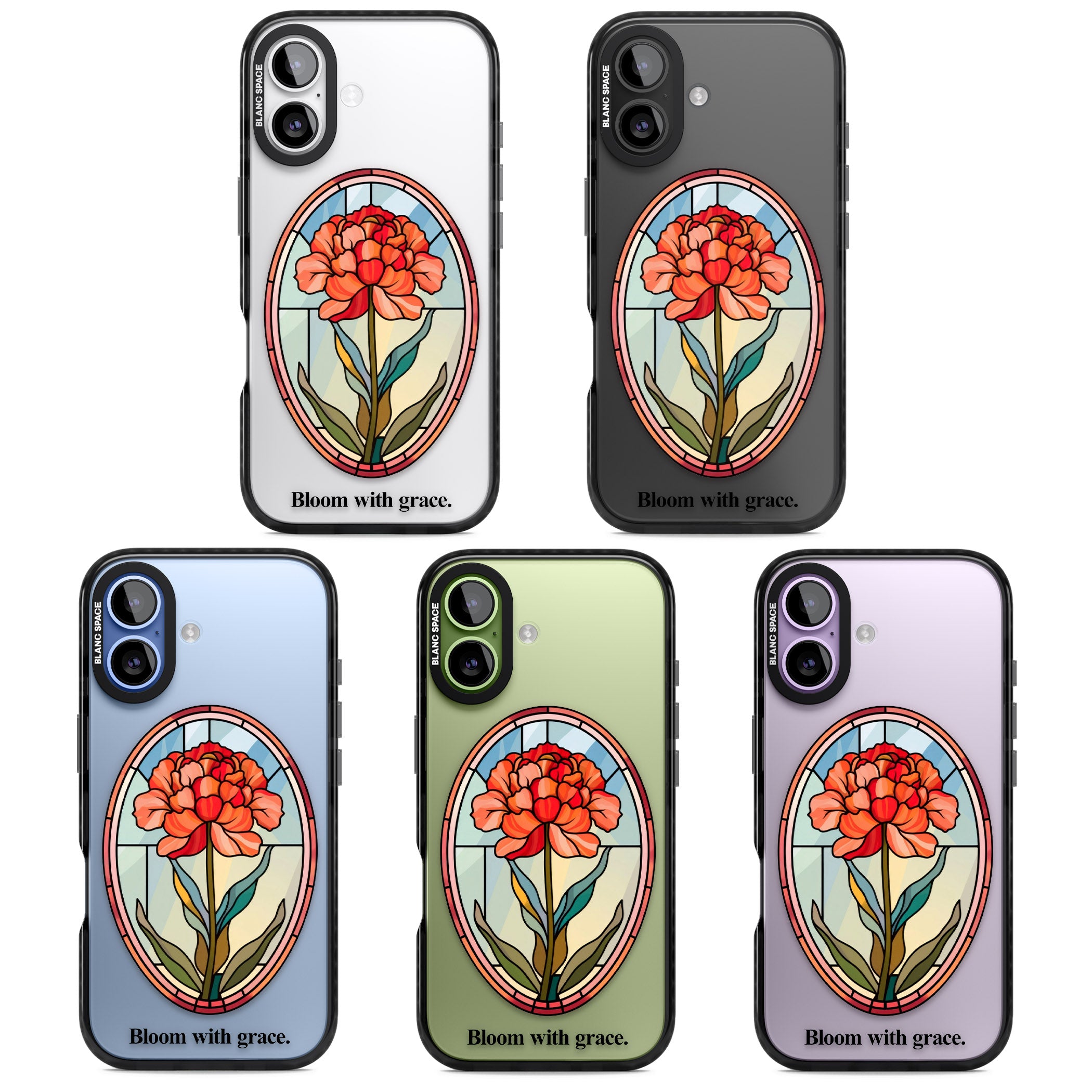Bloom With Grace iPhone 17 Impact Pro Black Phone Case APT Impact Protection