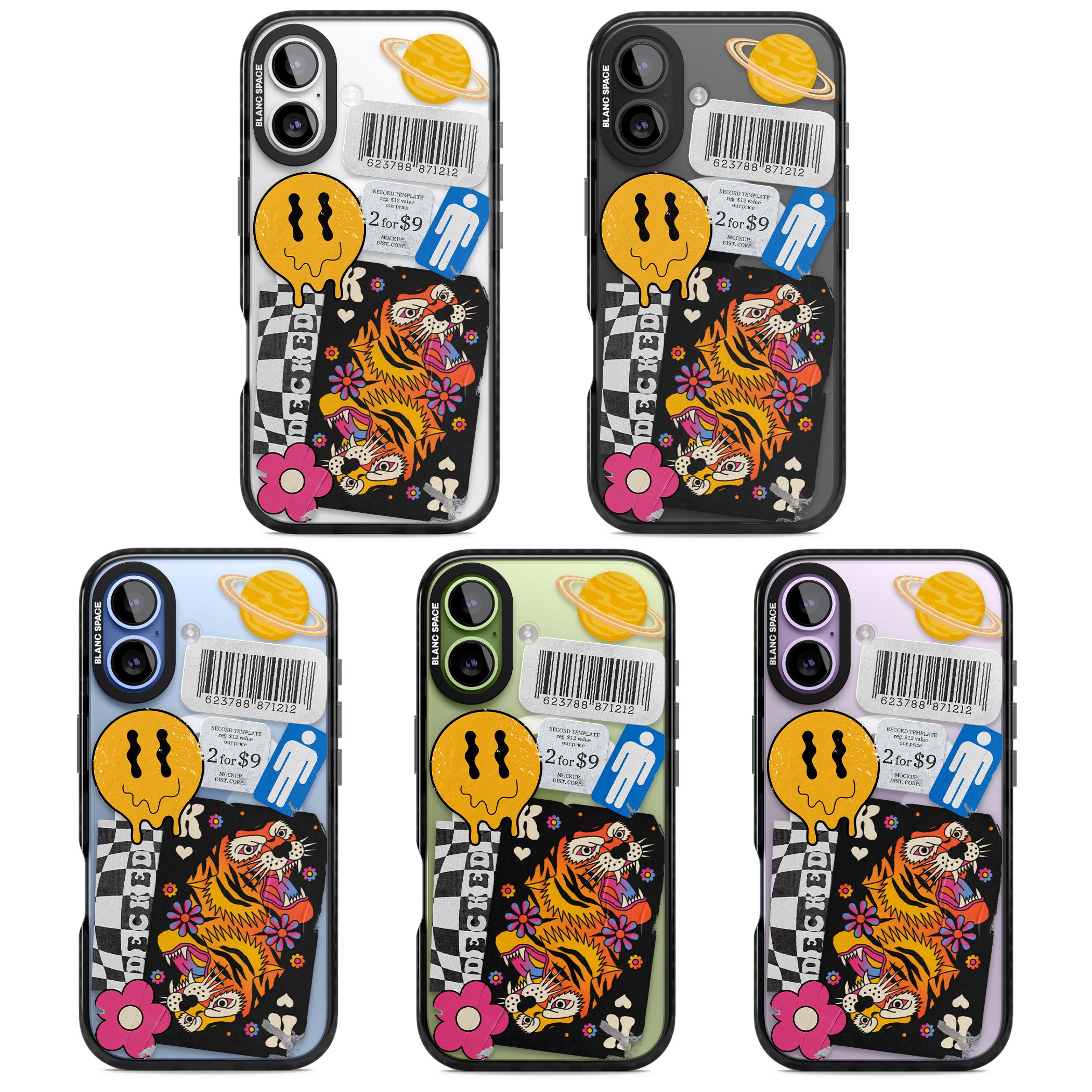 Electric Vibes iPhone 17 Impact Pro Black Phone Case APT Impact Protection