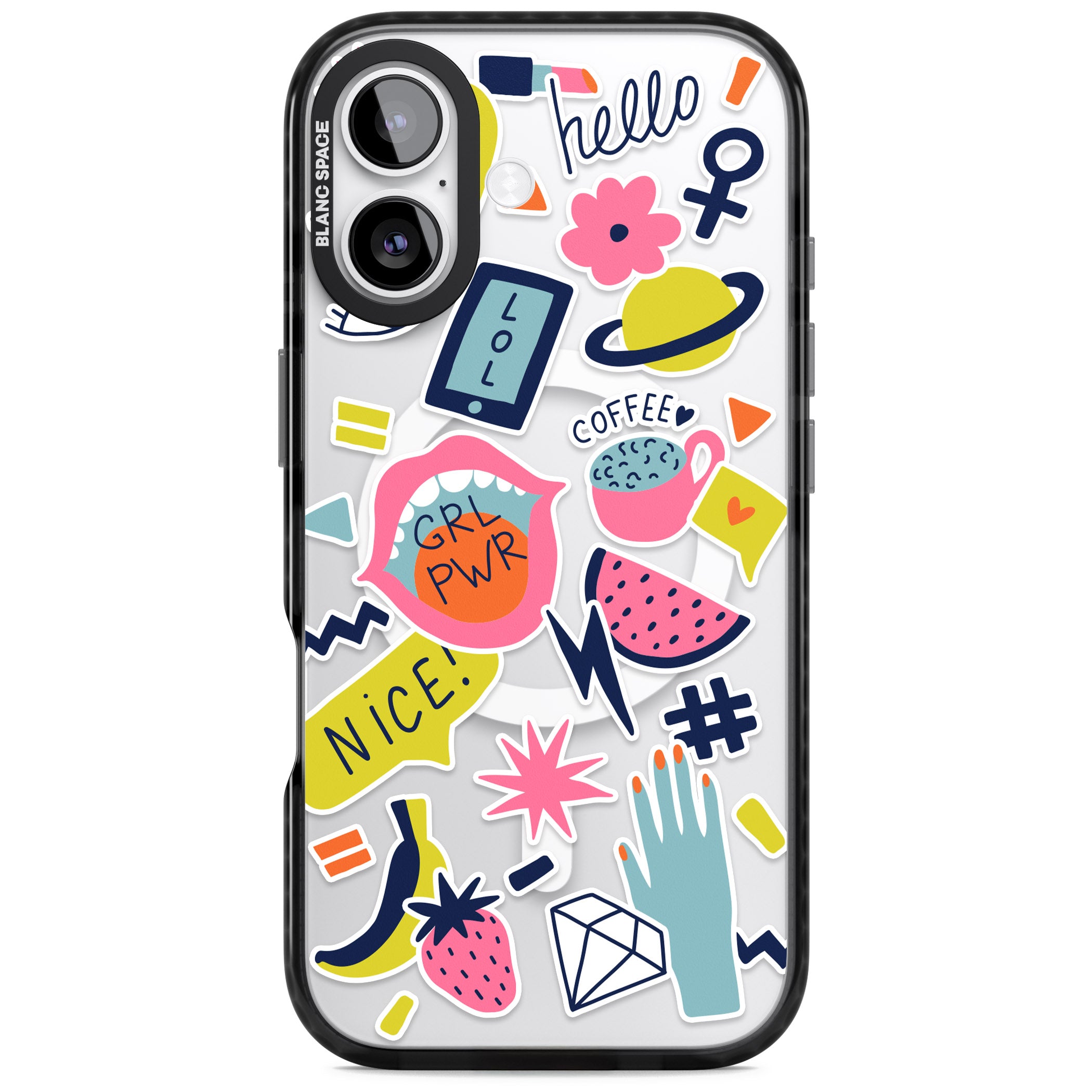 Grl Pwr iPhone 17 Impact Pro Black Phone Case