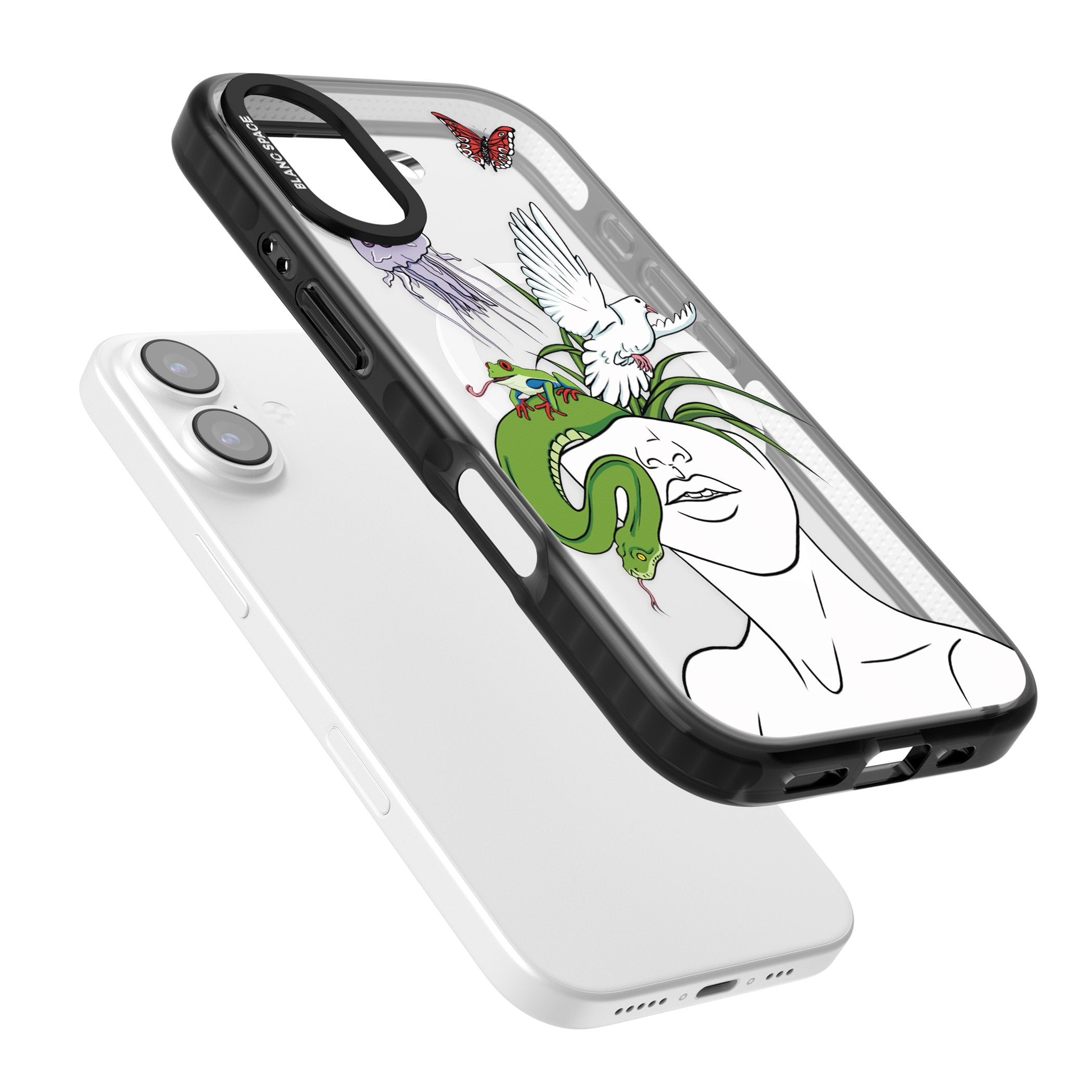 Wild Thoughts iPhone 17 Impact Pro Black Phone Case Colours