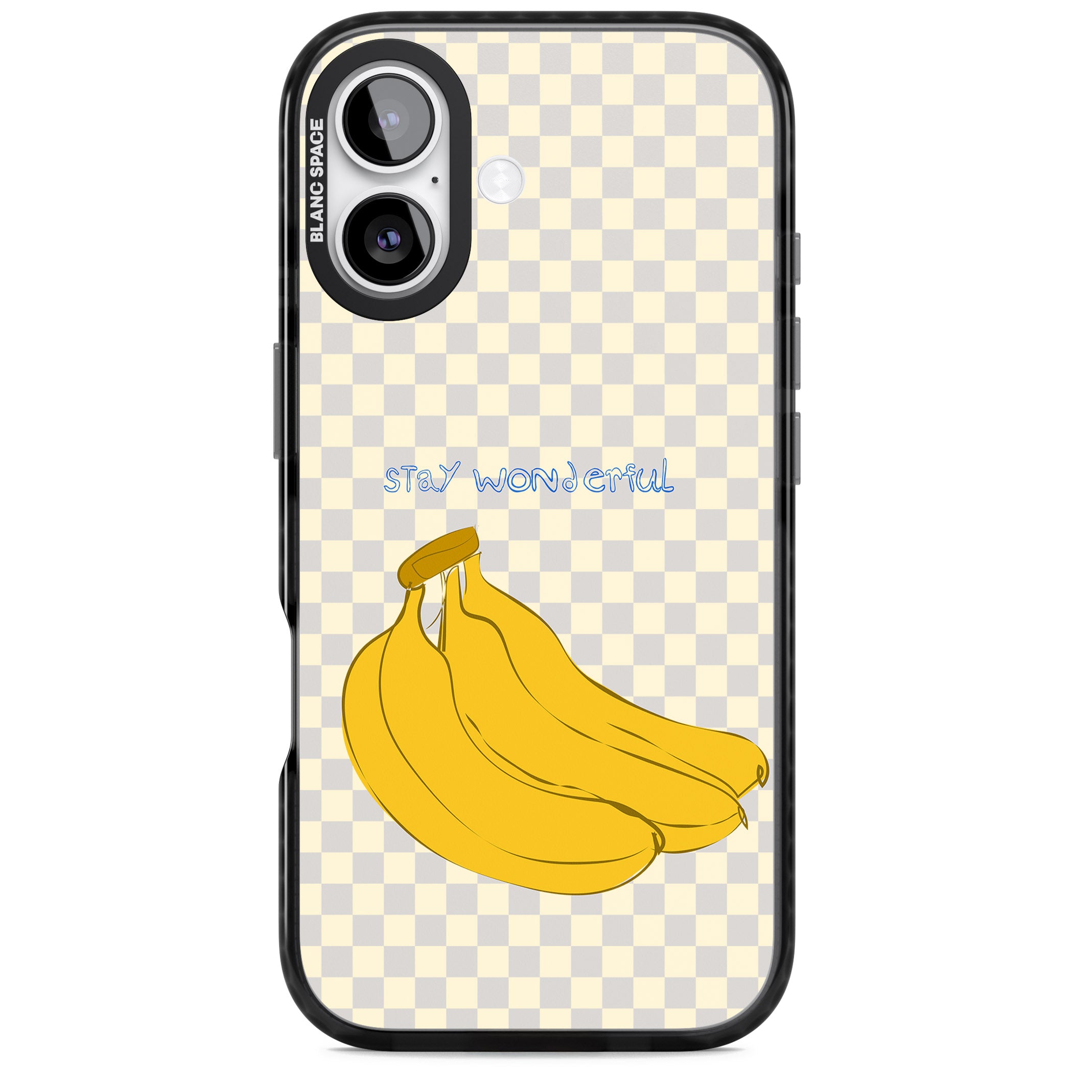 Stay Wonderful Banana iPhone 17 Impact Pro Black Phone Case