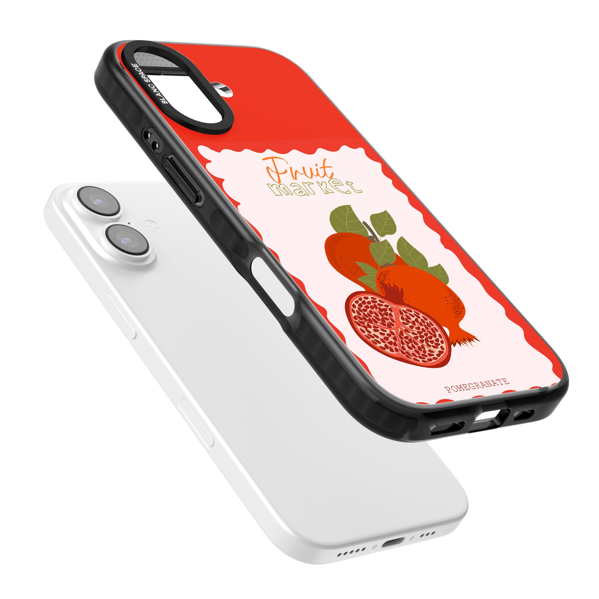 Fruit Market Pomegranate iPhone 17 Impact Pro Black Phone Case Colours