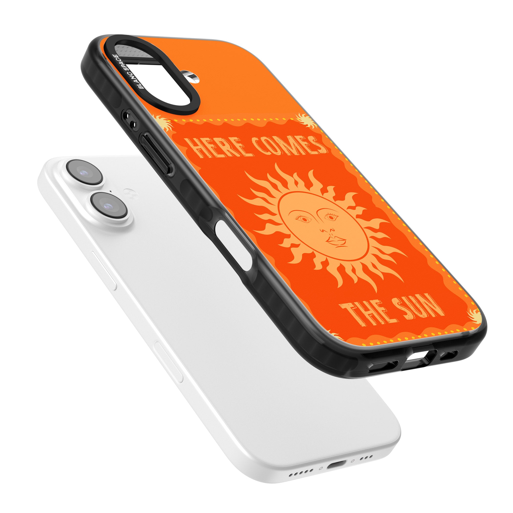 Retro Here Comes The Sun iPhone 17 Impact Pro Black Phone Case Colours