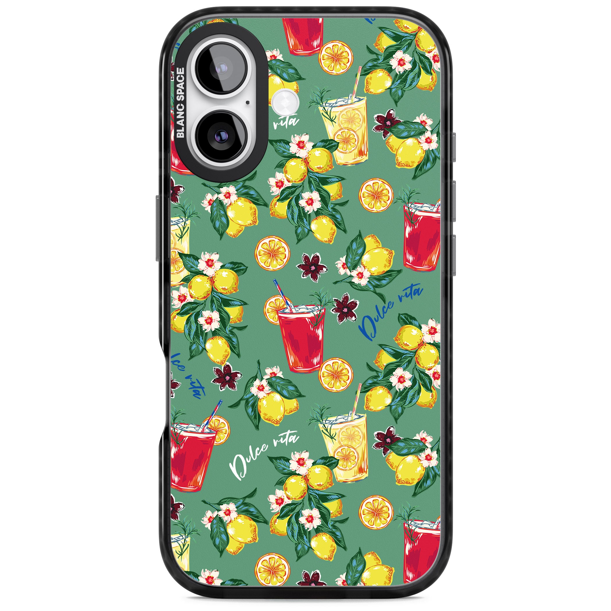 Lemon Cocktails iPhone 17 Impact Pro Black Phone Case