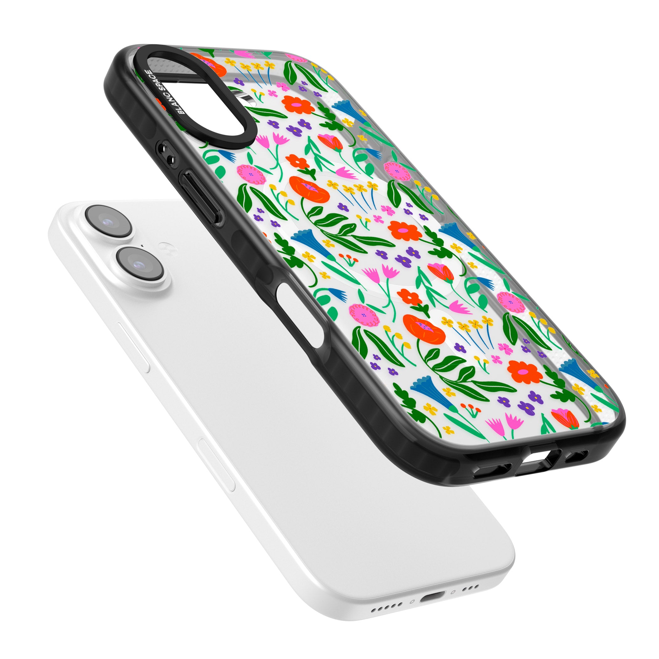 Summer Floral Fiesta iPhone 17 Impact Pro Black Phone Case Colours