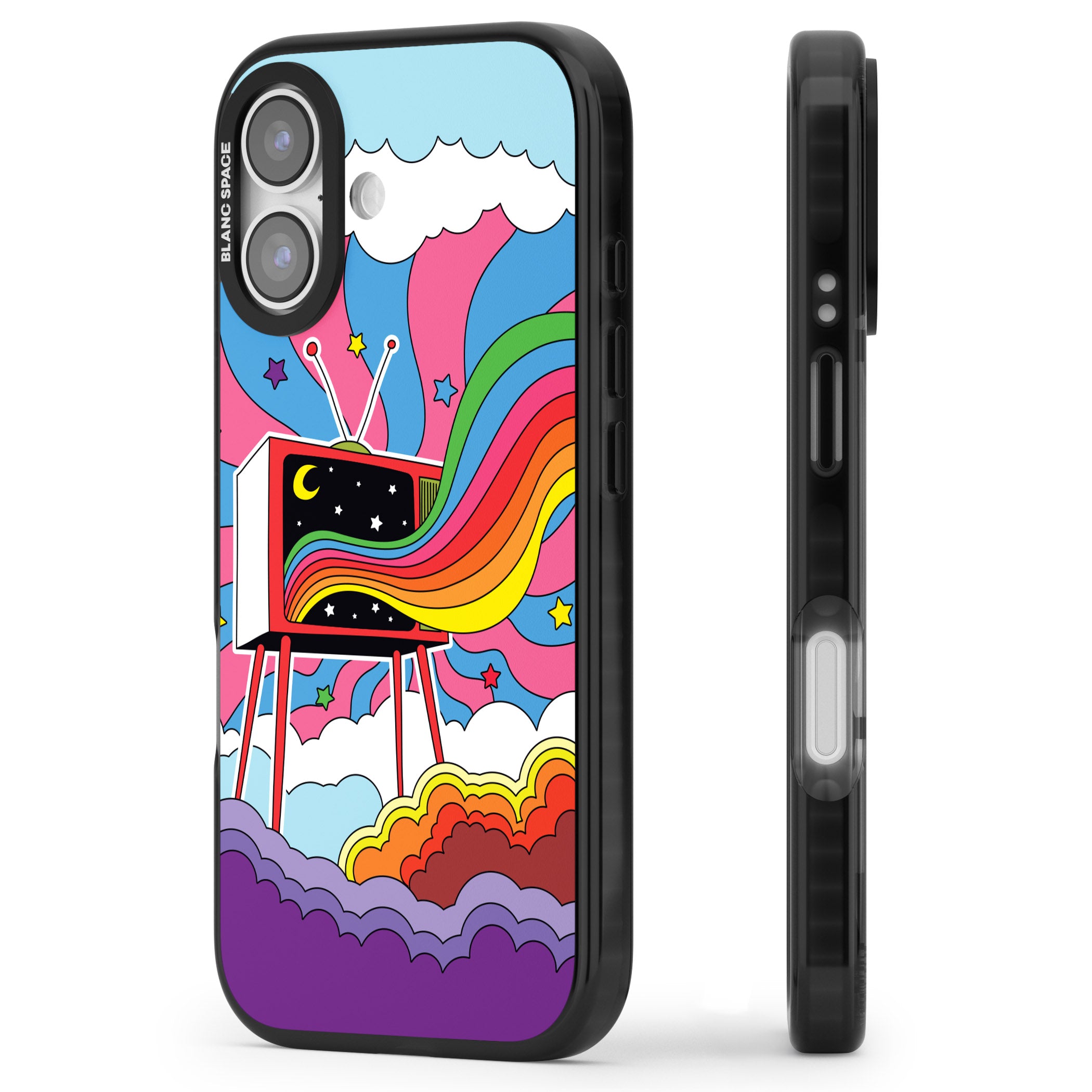 Tv Captivation iPhone 17 Impact Pro Black Phone Case Side Profile