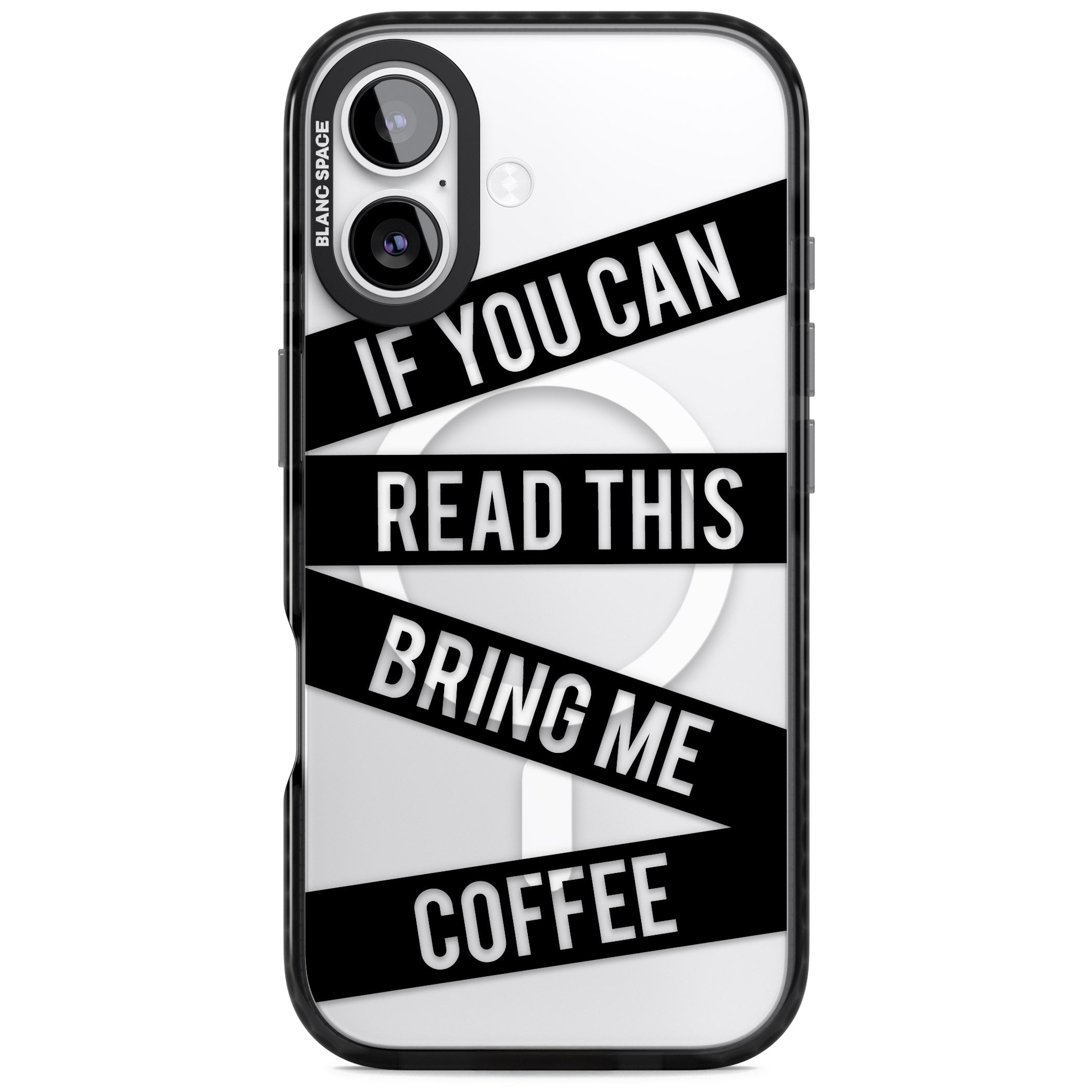 Bring Me Coffee iPhone 17 Impact Pro Black Phone Case