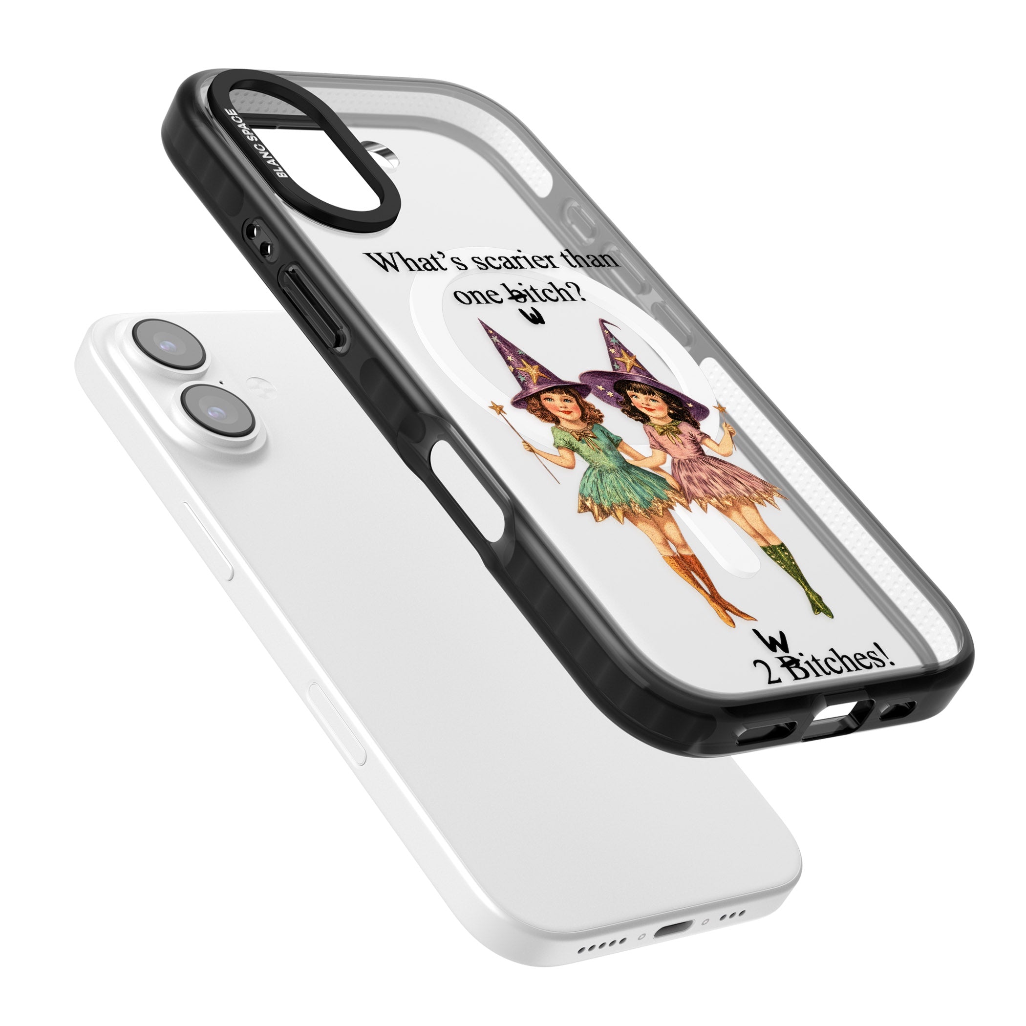 Two Witches iPhone 17 Impact Pro Black Phone Case Colours
