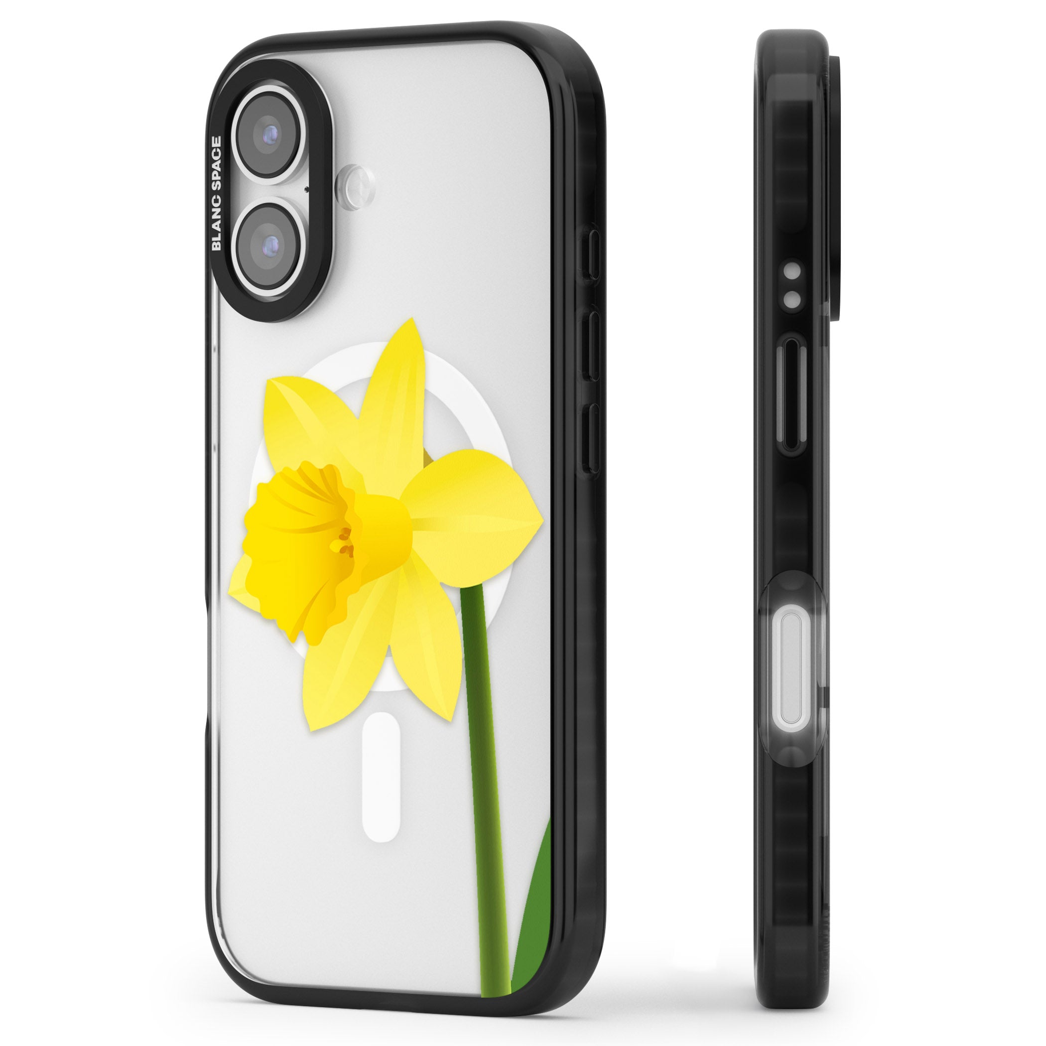 Daffodil iPhone 17 Impact Pro Black Phone Case Side Profile