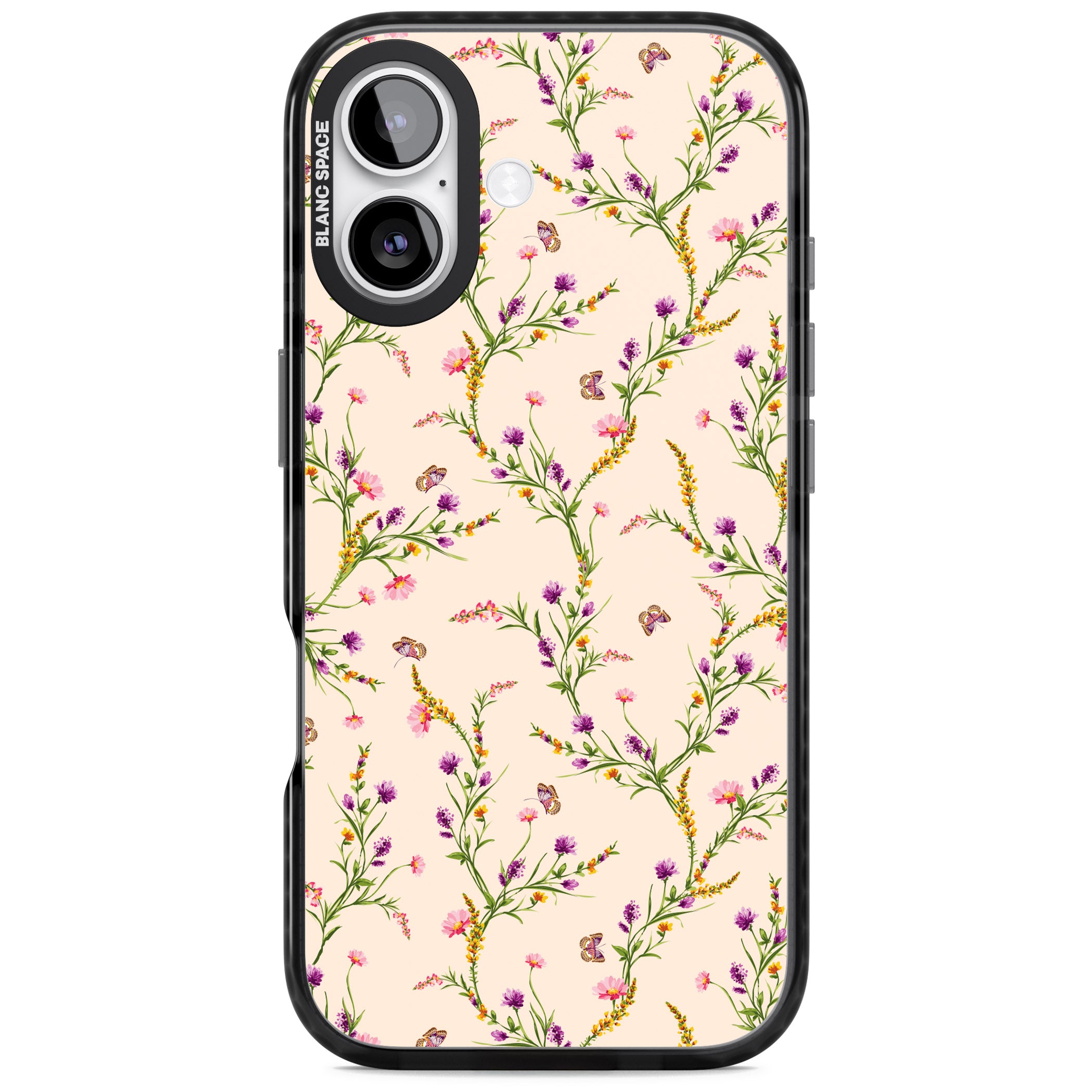 Meadow Wildflowers iPhone 17 Impact Pro Black Phone Case