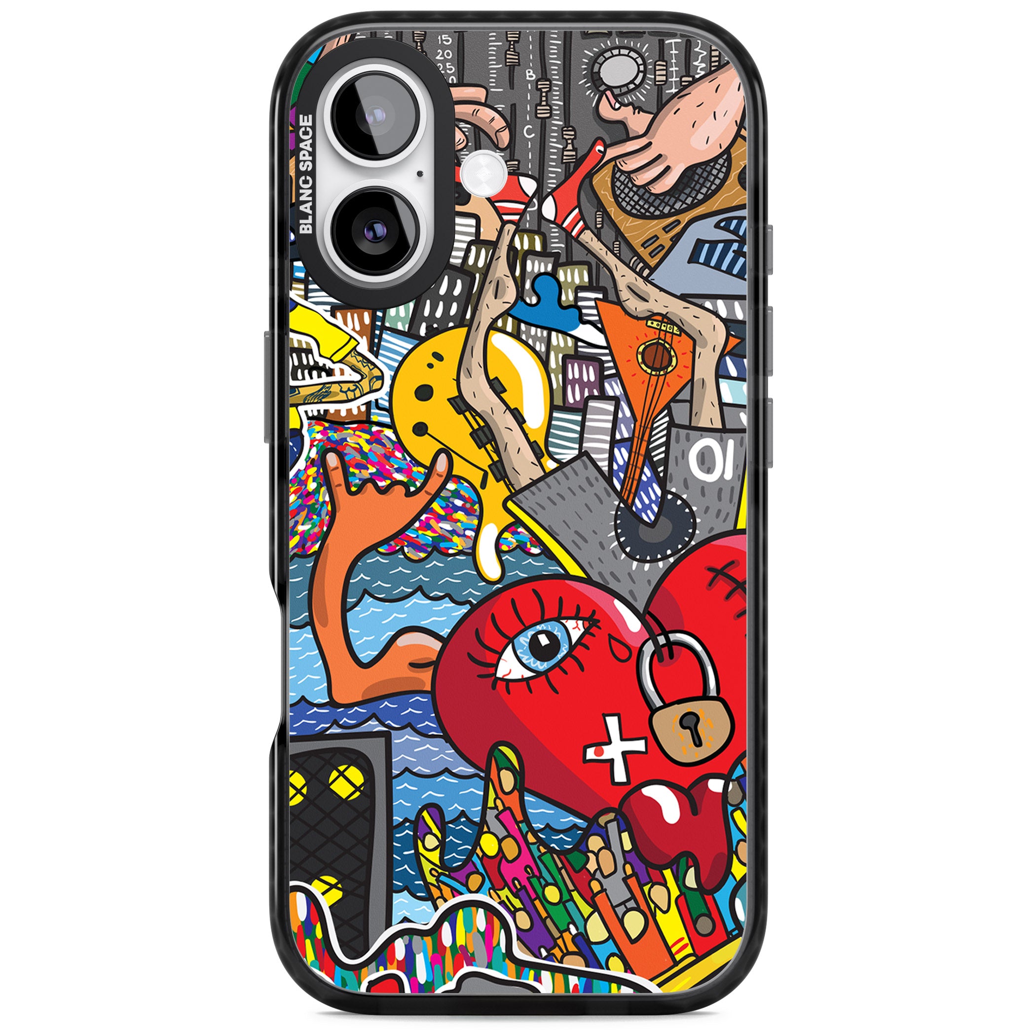 Crowd Tsunami iPhone 17 Impact Pro Black Phone Case
