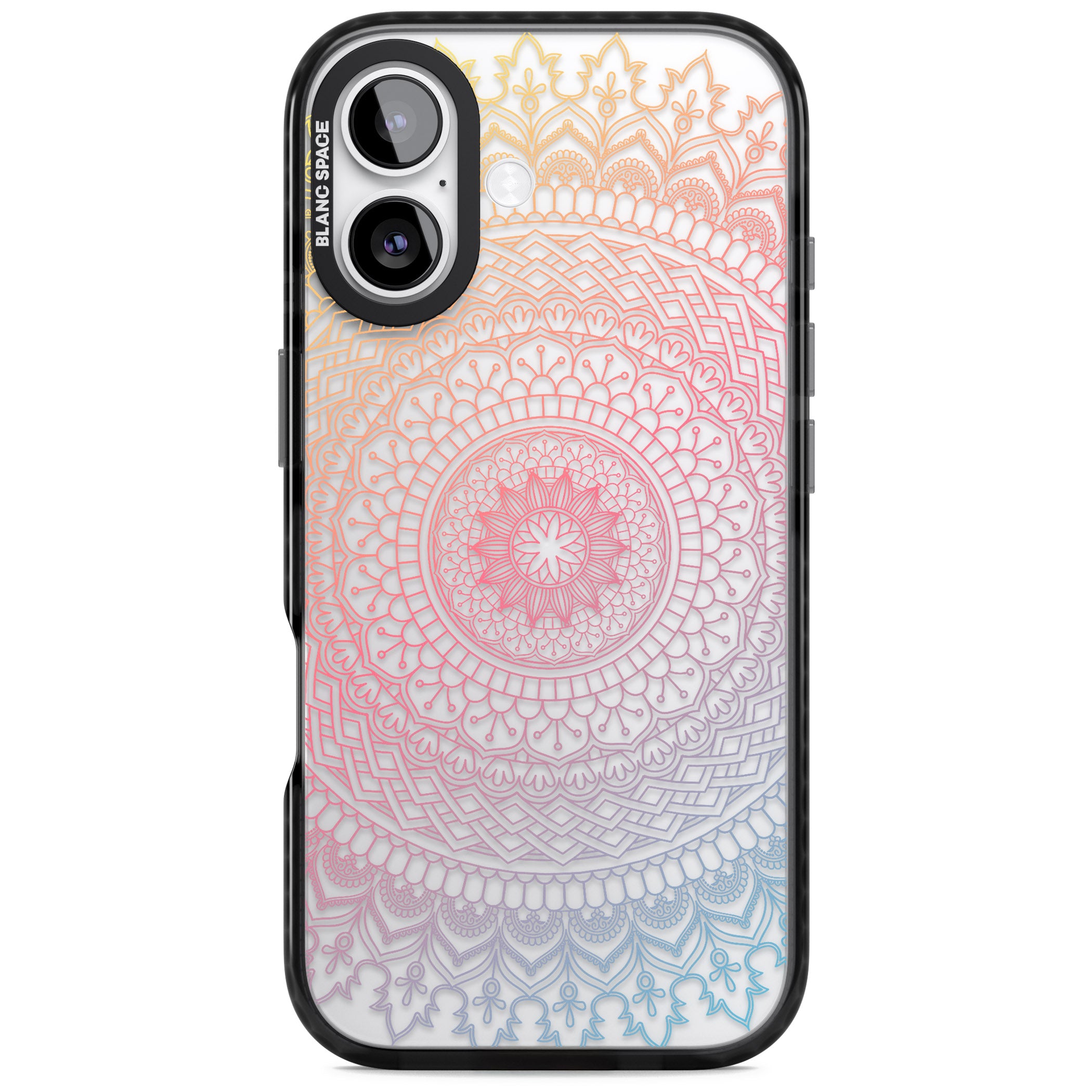 Rainbow Mandala iPhone 17 Impact Black Phone Case