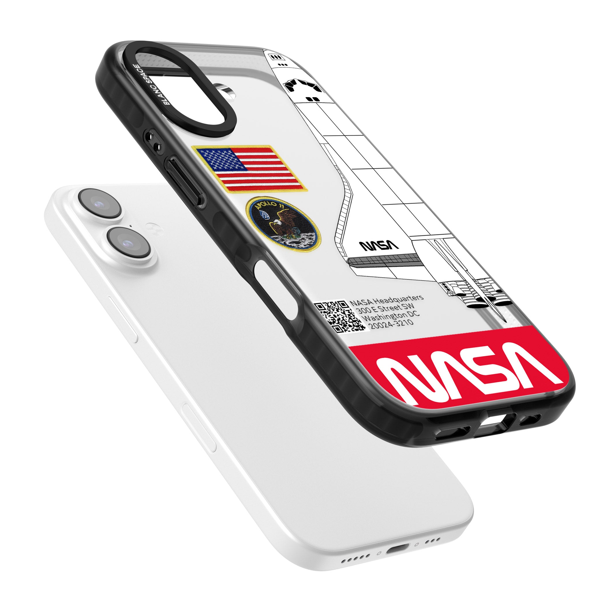 Nasa Apollo 11 iPhone 17 Impact Black Phone Case Colours