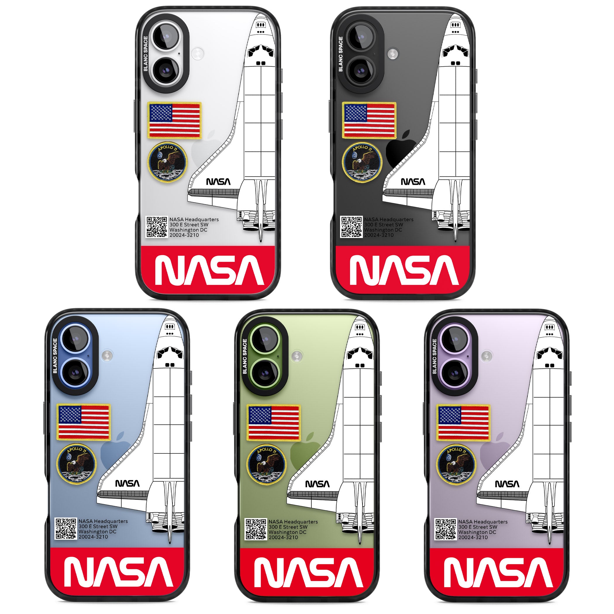 Nasa Apollo 11 iPhone 17 Impact Black Phone Case APT Impact Protection