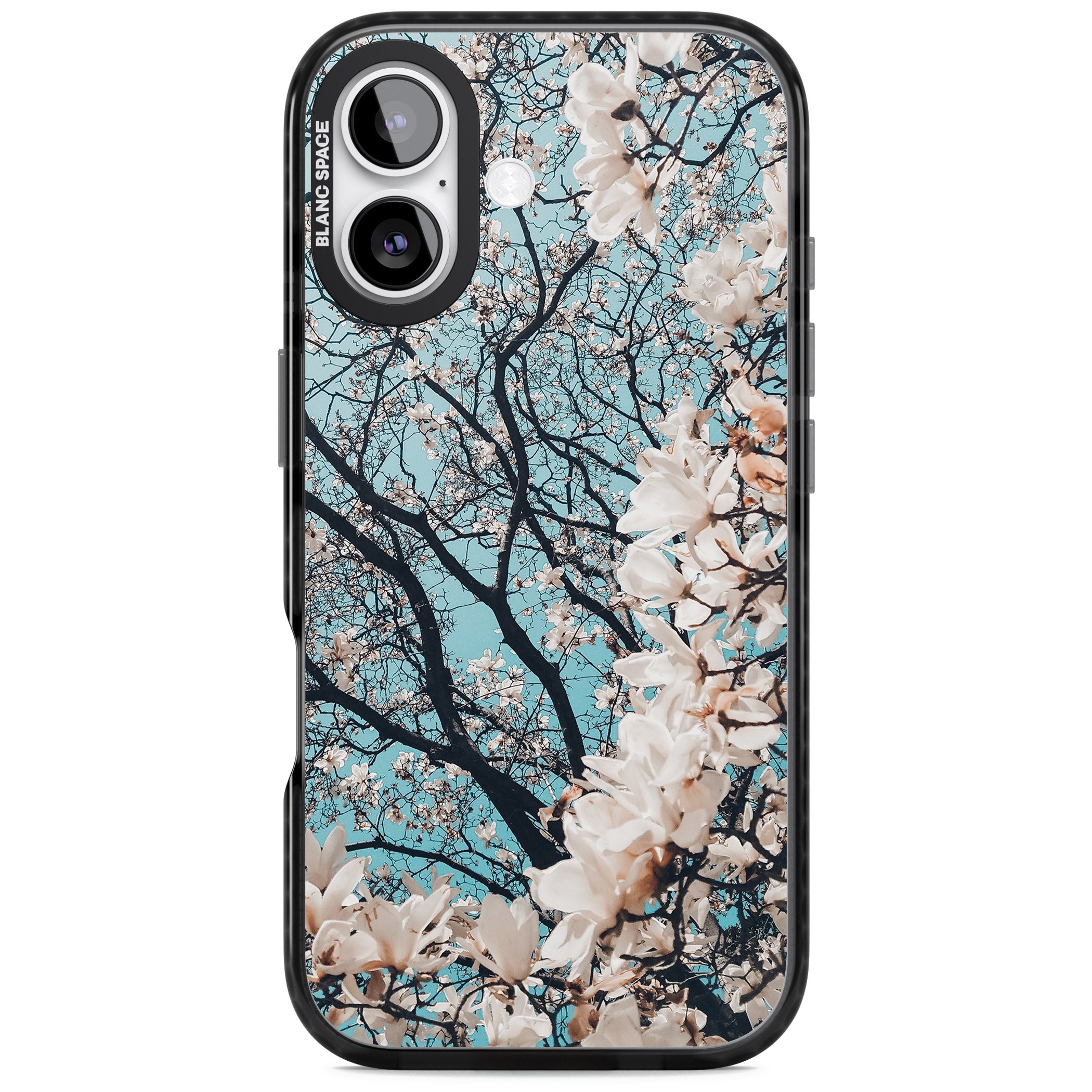 Magnolia Bloom iPhone 17 Impact Black Phone Case