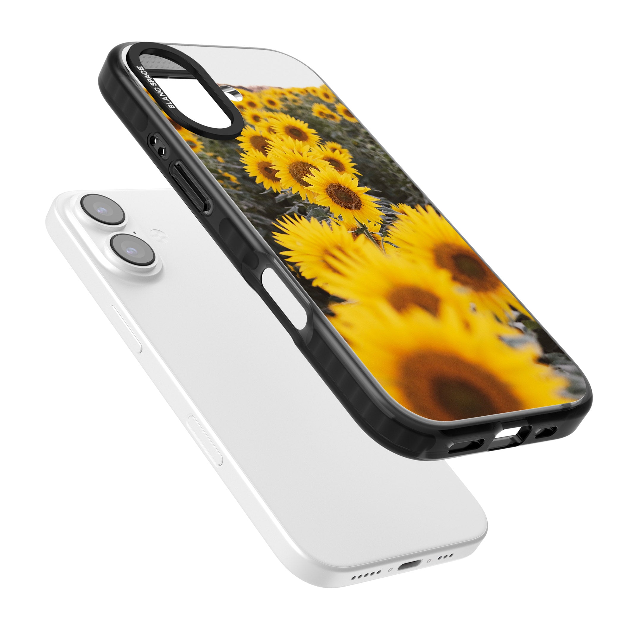 Sunflower Field iPhone 17 Impact Black Phone Case Colours