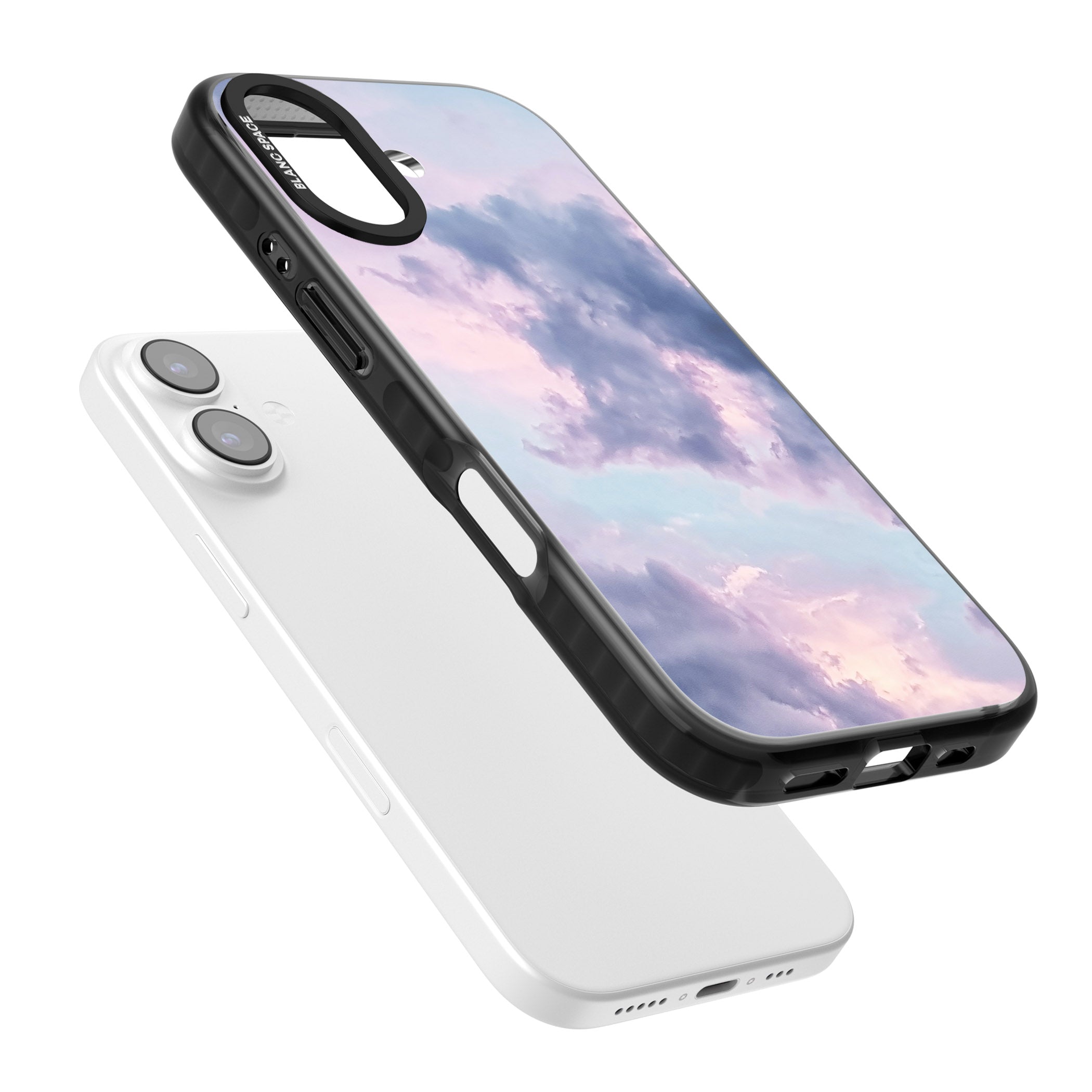 Pastel Sky Clouds iPhone 17 Impact Black Phone Case Colours